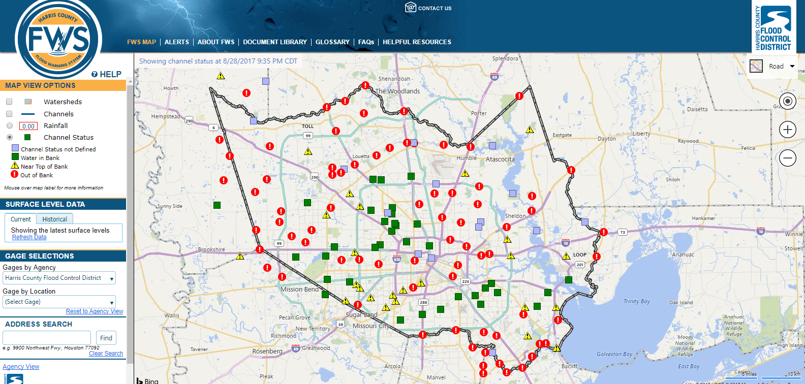 Harris County Watershed Status r/houston