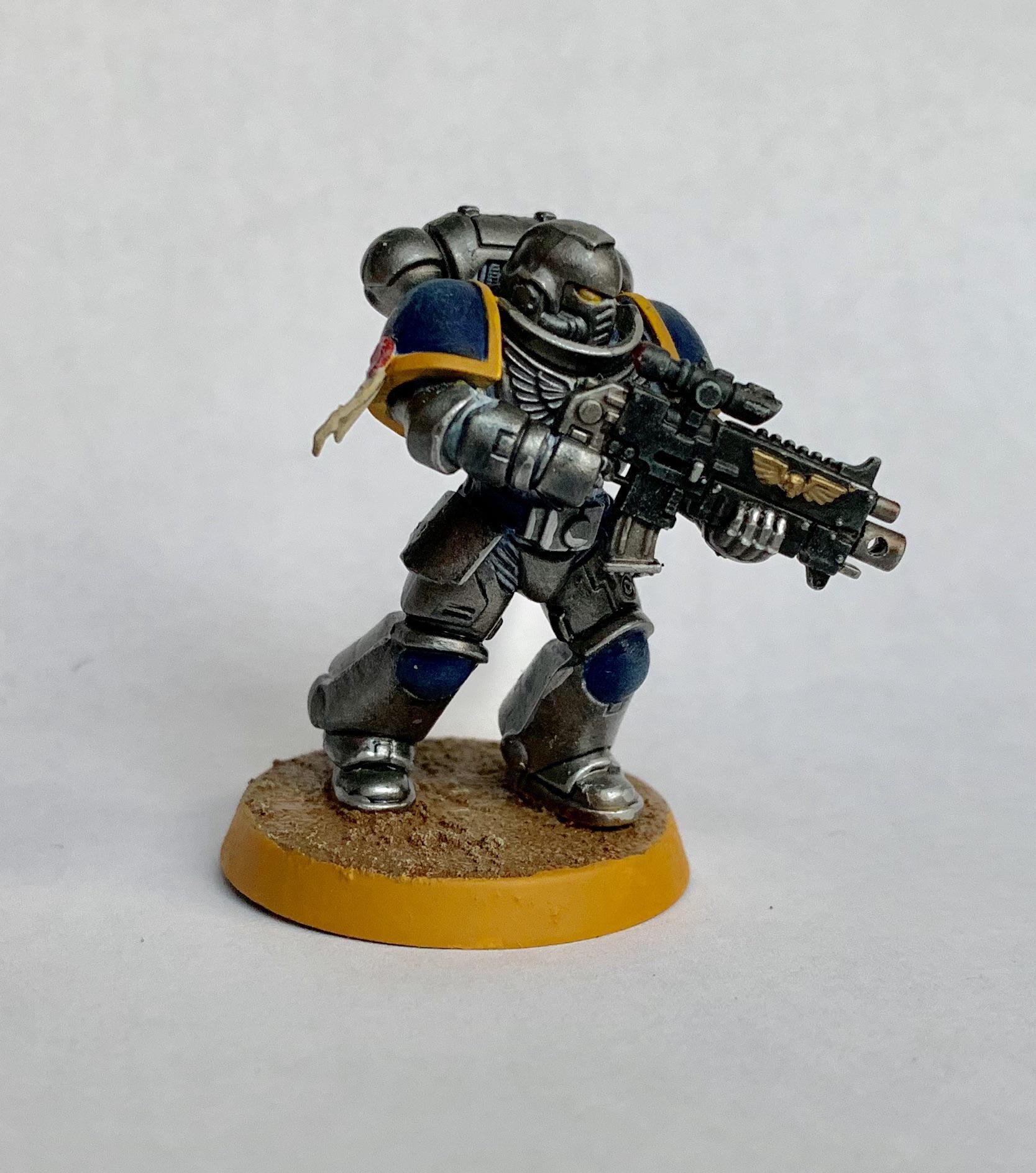 Custom Chapter, first test model (and space marine). Still need to