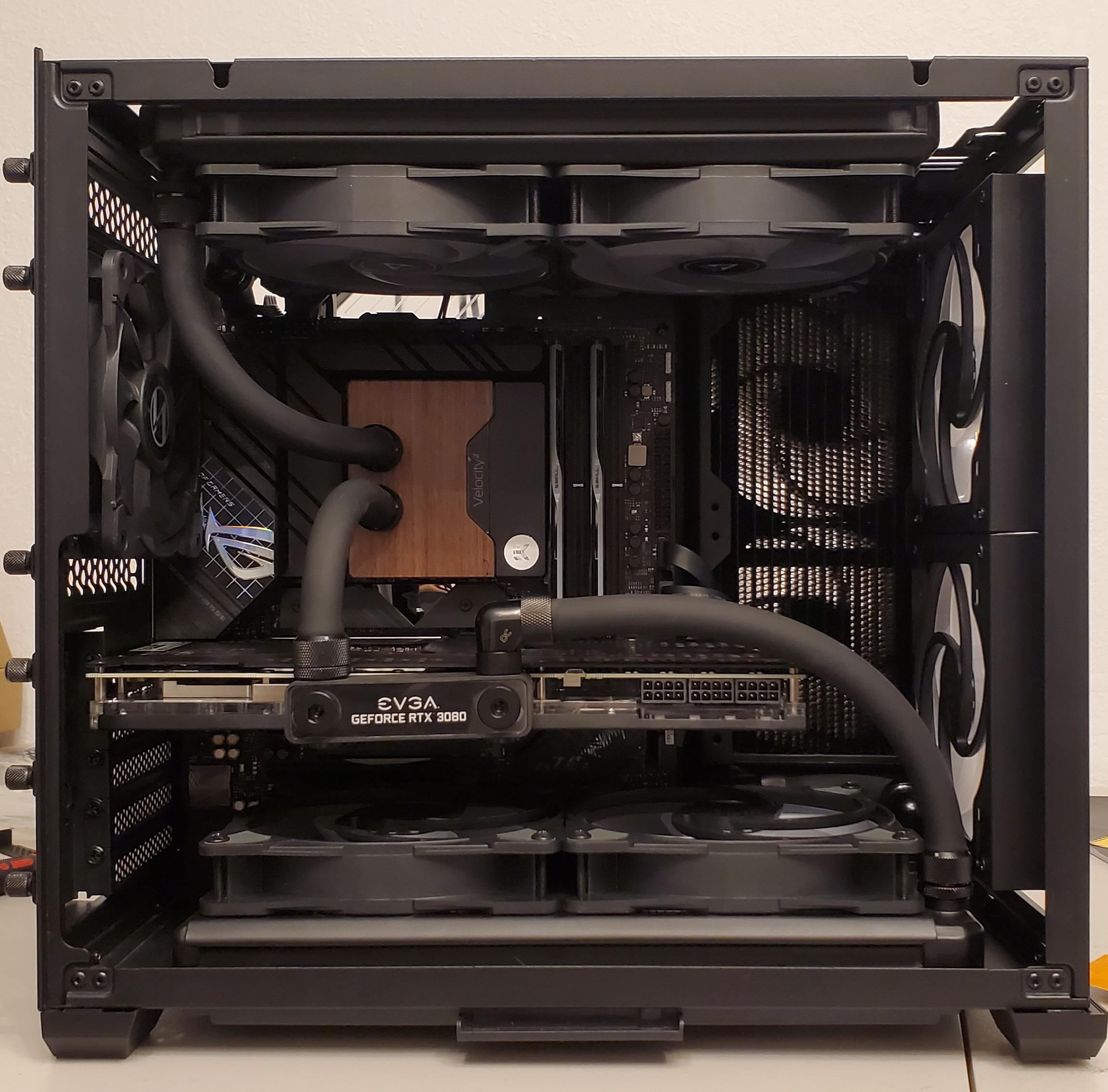My First Loop Lian Li O11 Air Mini with 3 rads r/watercooling