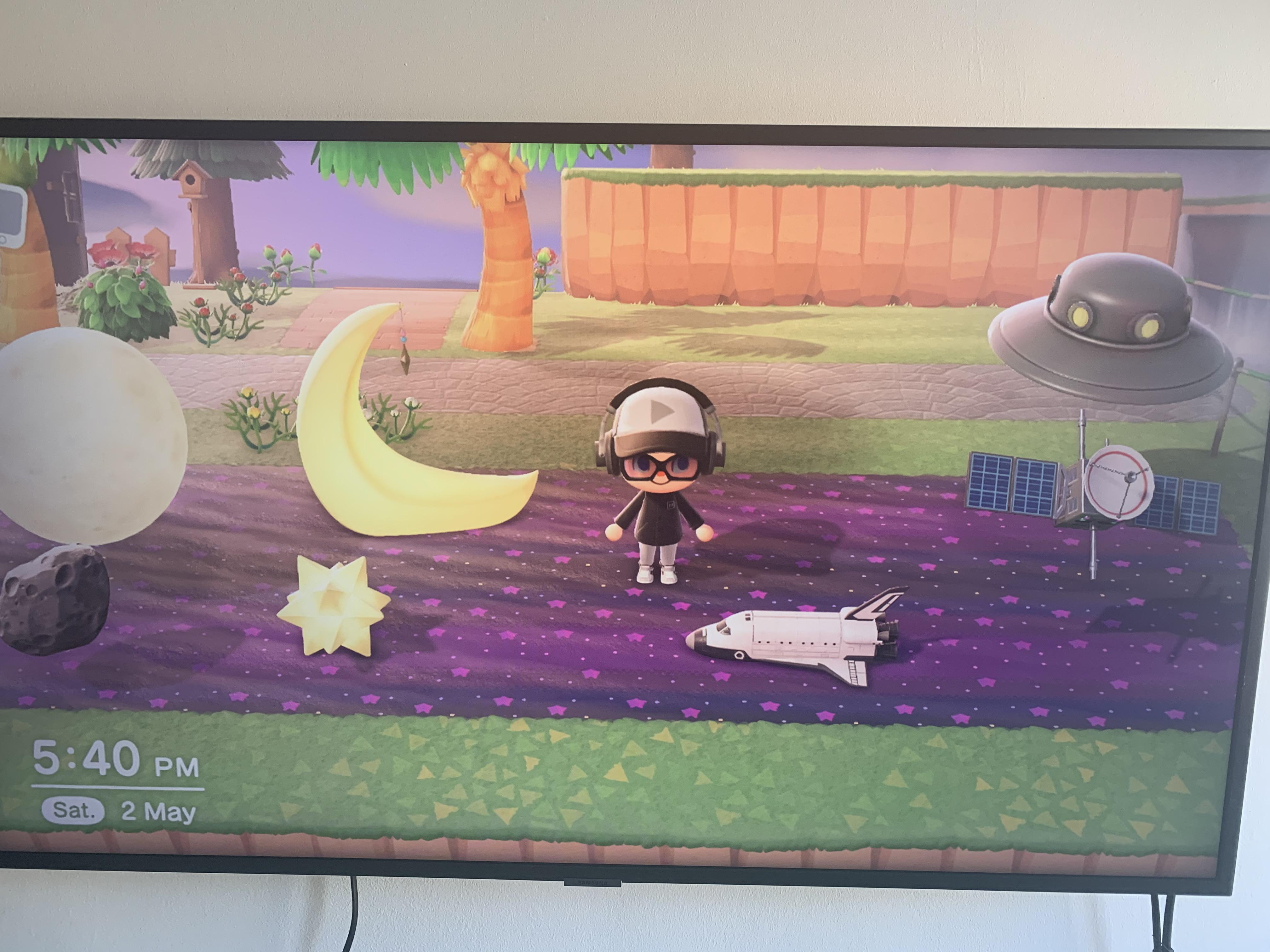 I made a custom galaxy path for my space themed furniture. r