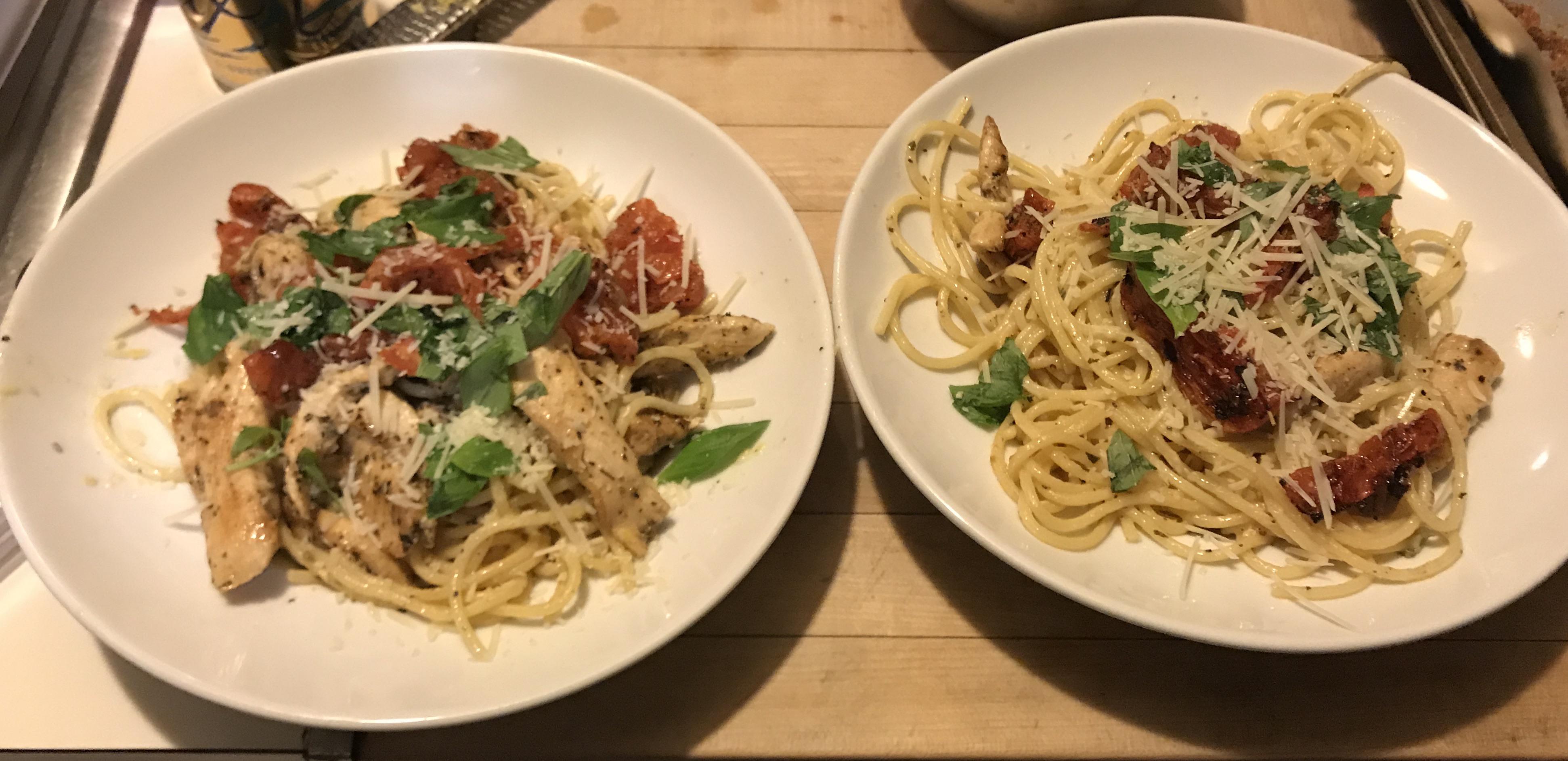Creamy Parmesan Chicken Pasta from Hello Fresh. In isolation I really