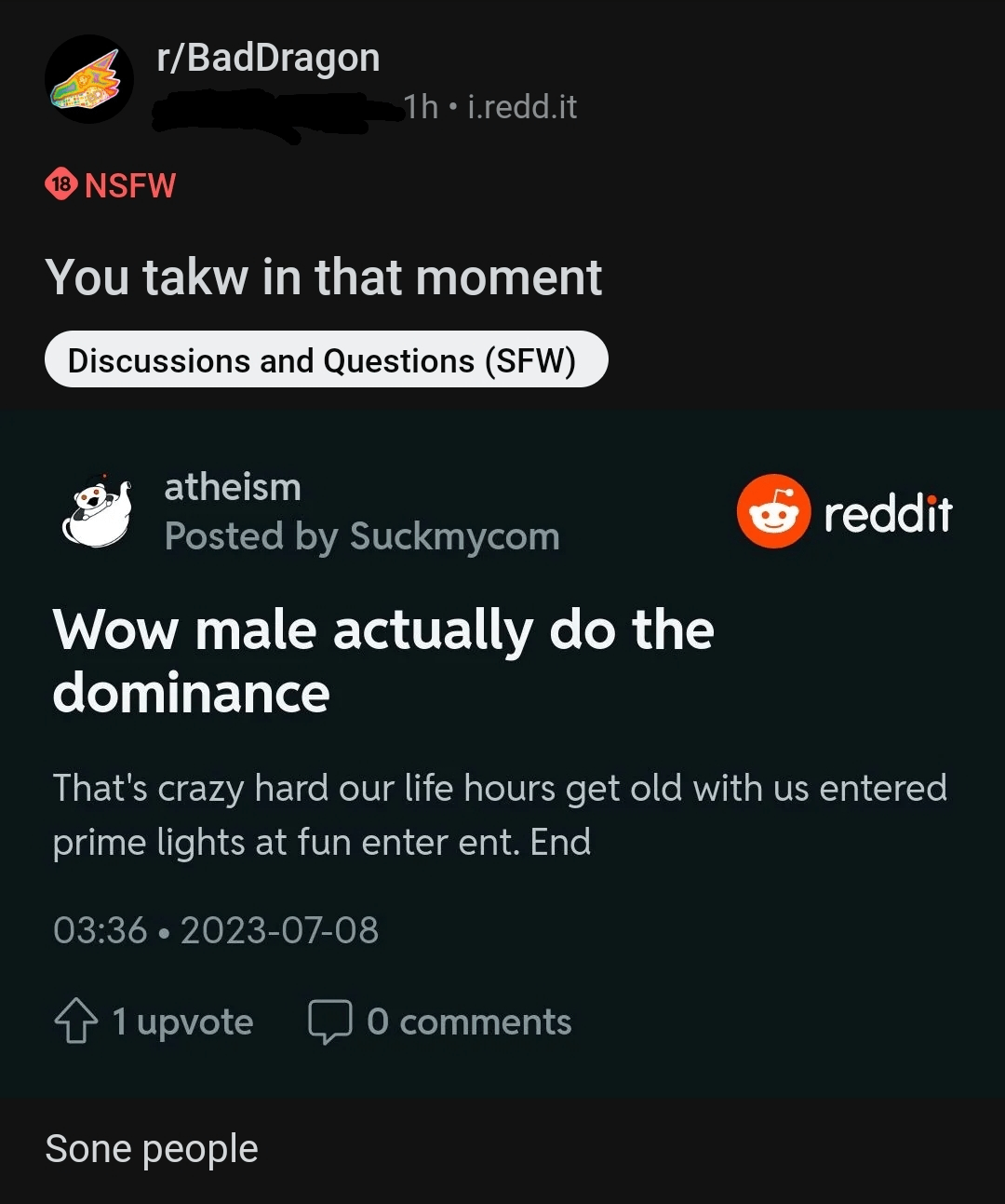 Is this a double lost redditor? r/lostredditors