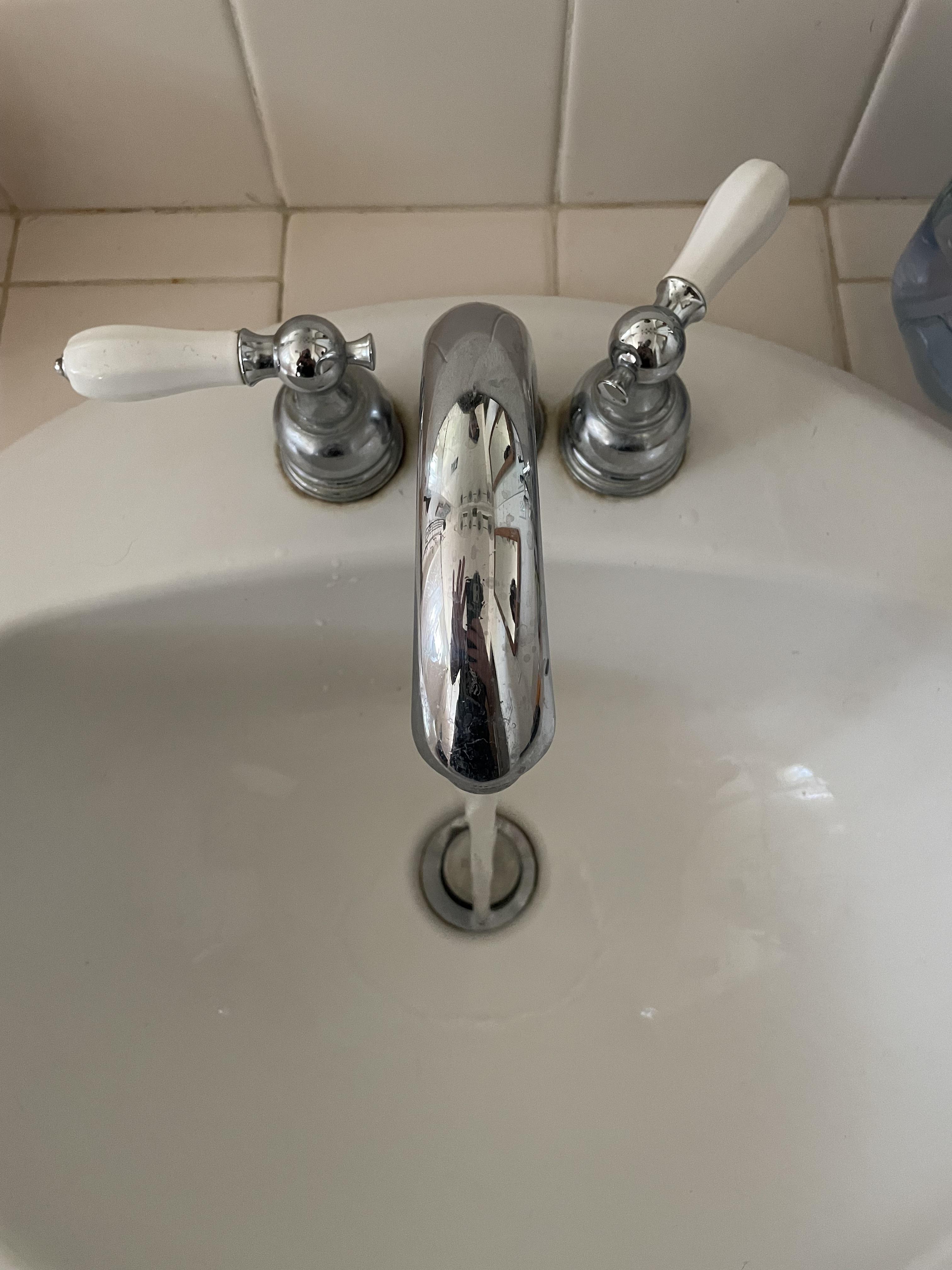 My friends bathroom sink handle only works in the opposite direction