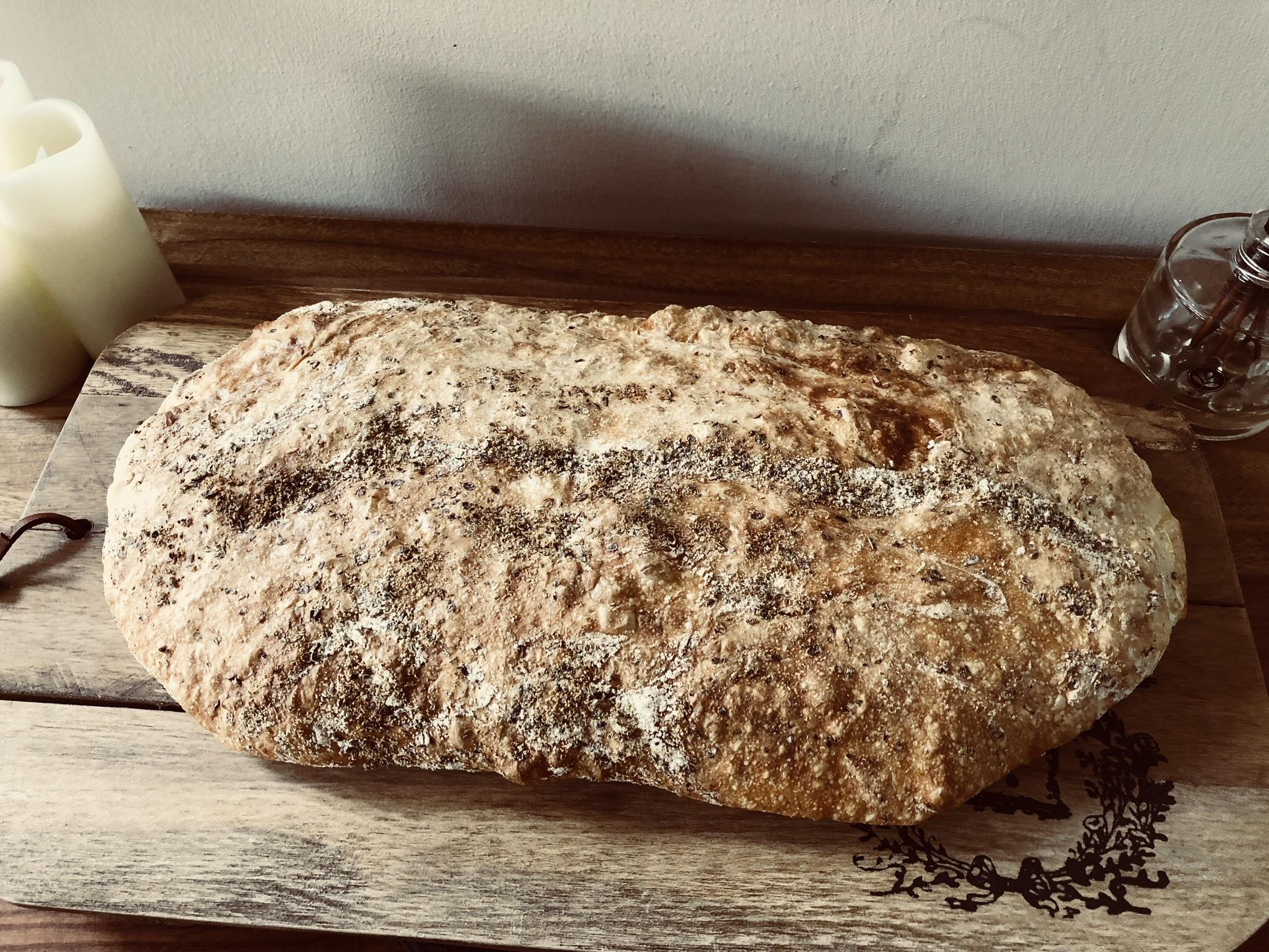 No knead Ciabatta. Looks and smells deliciosooo. Thank you