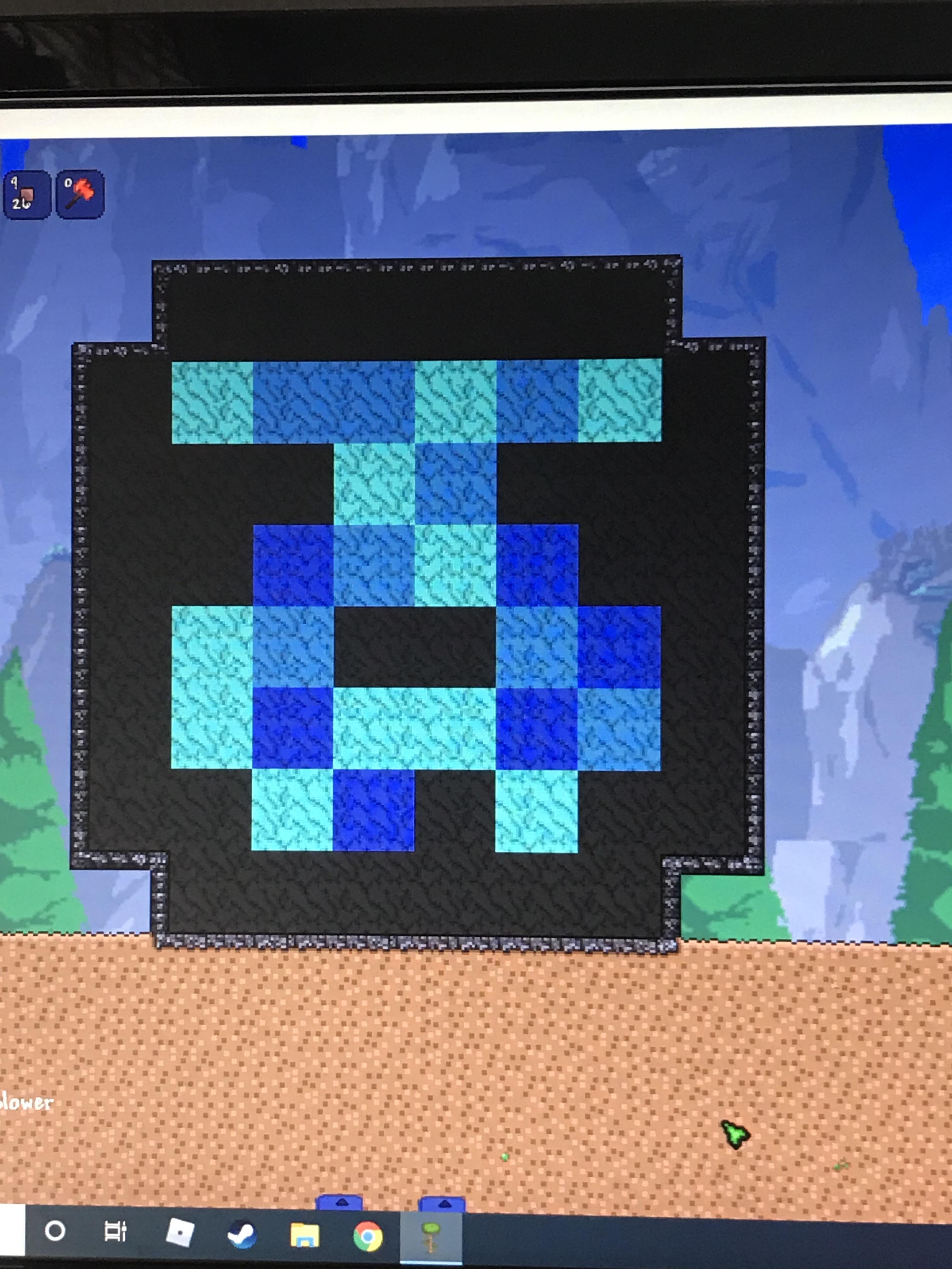 My blue dungeon pixel! r/Terraria