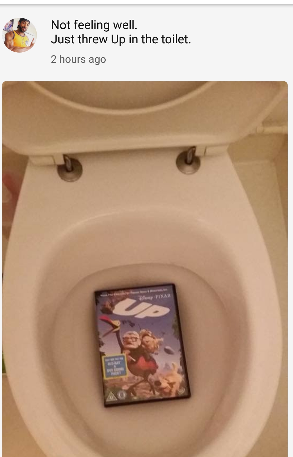 I just threw up in the toilet. technicallythetruth
