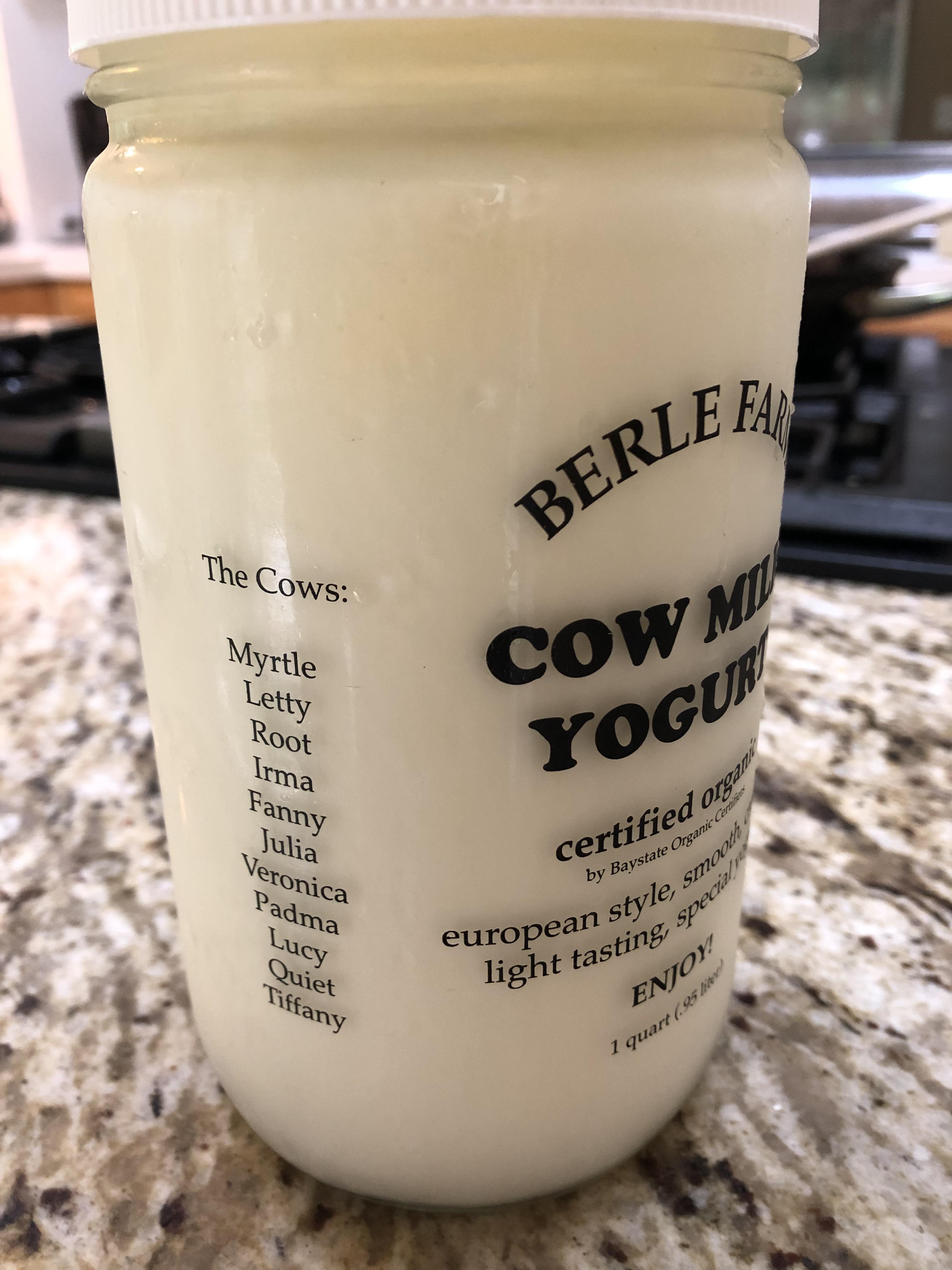 This local yogurt brand has the names of the cows whose milk is in the