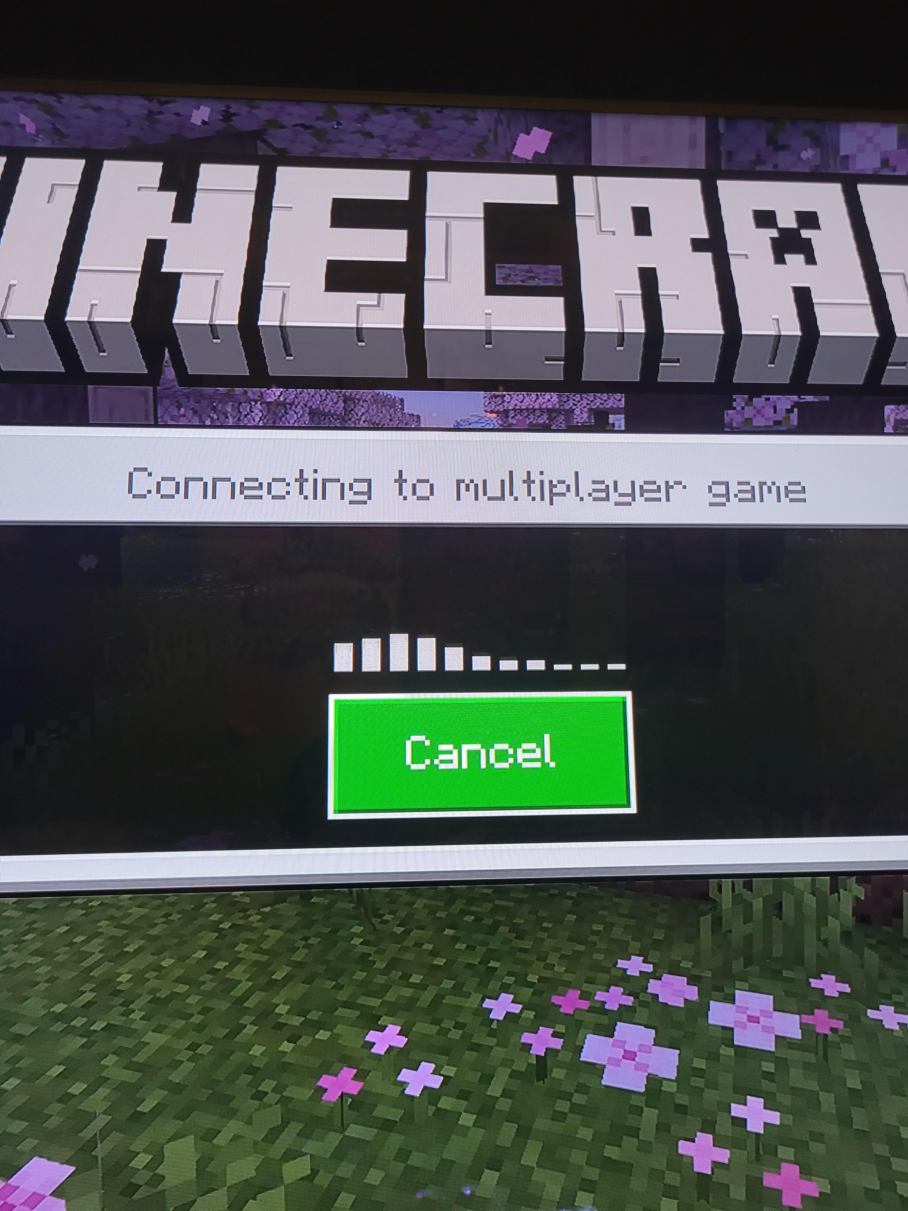 Can't join friends world r/Minecraft