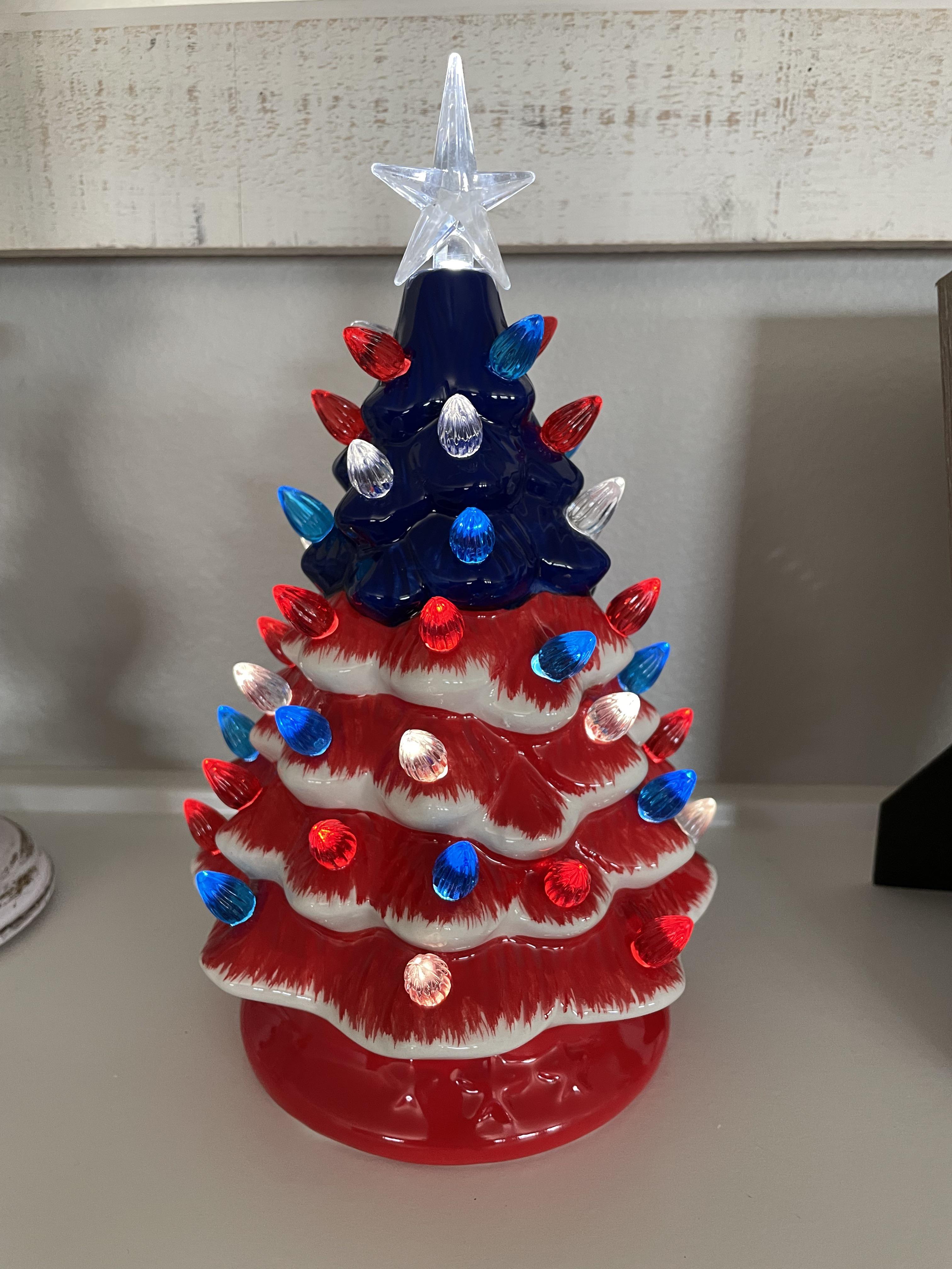 4th of July ceramic tree. I’m in love! r/christmas