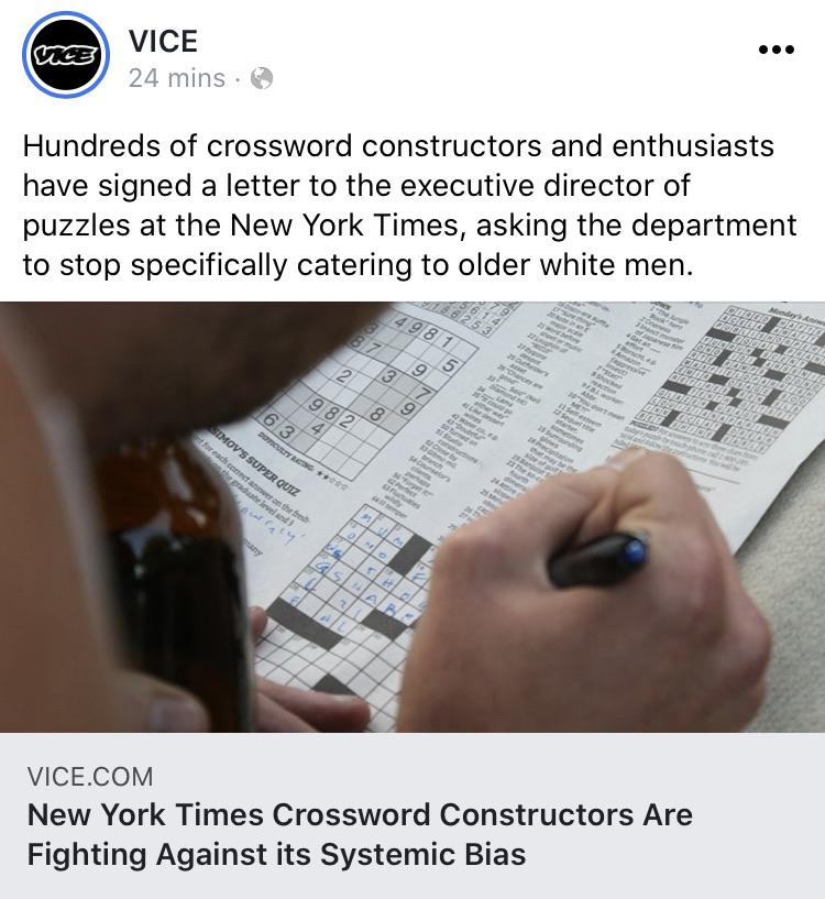 Crossword puzzles are racist TumblrInAction