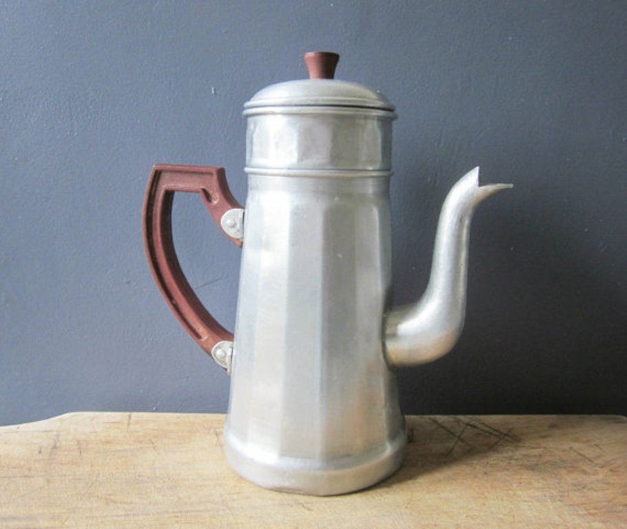 When the adults used the stovetop percolator, the house was filled