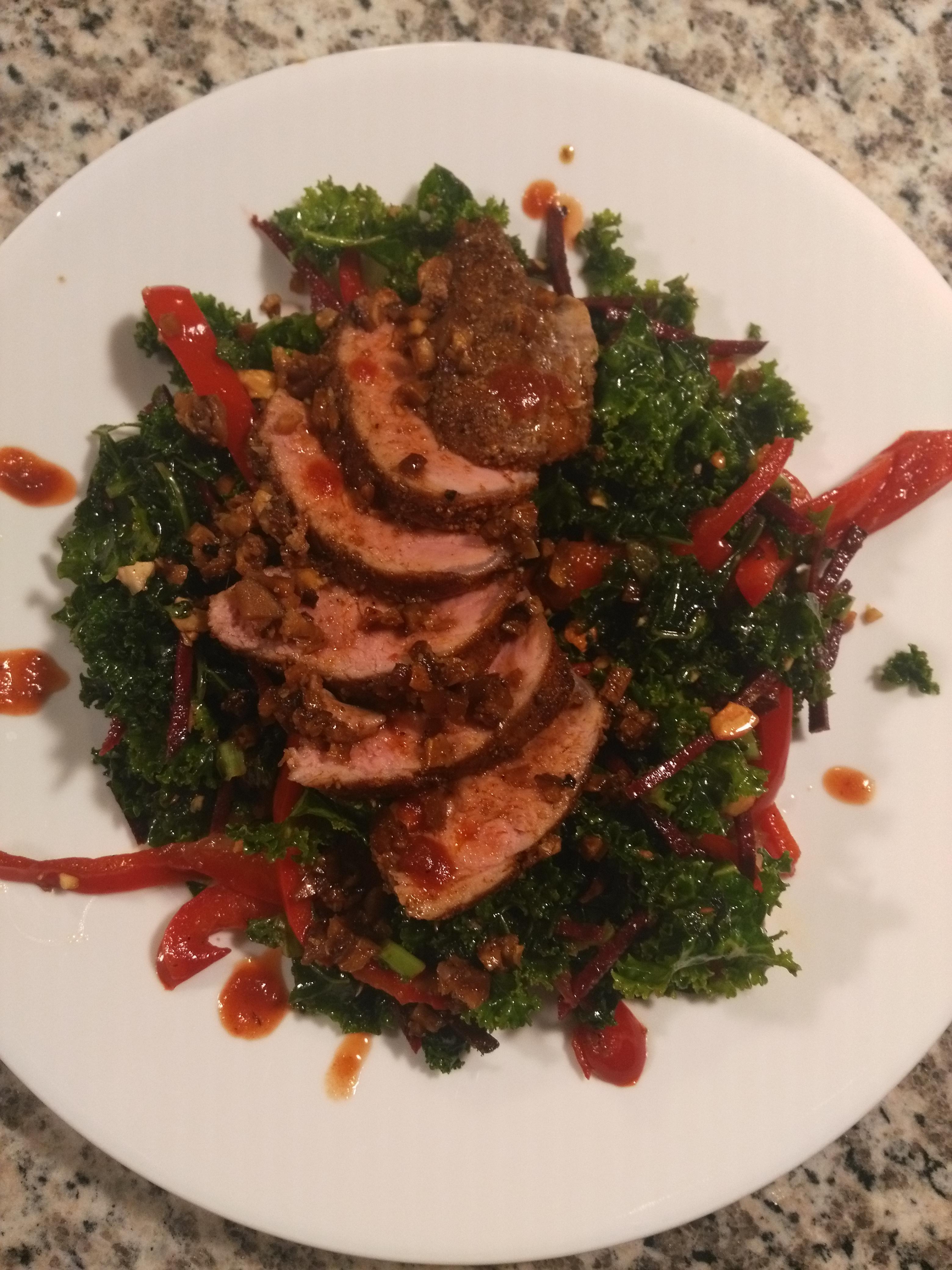 [Green Chef] Thai pork salad (gluten free and keto menus) mealkits