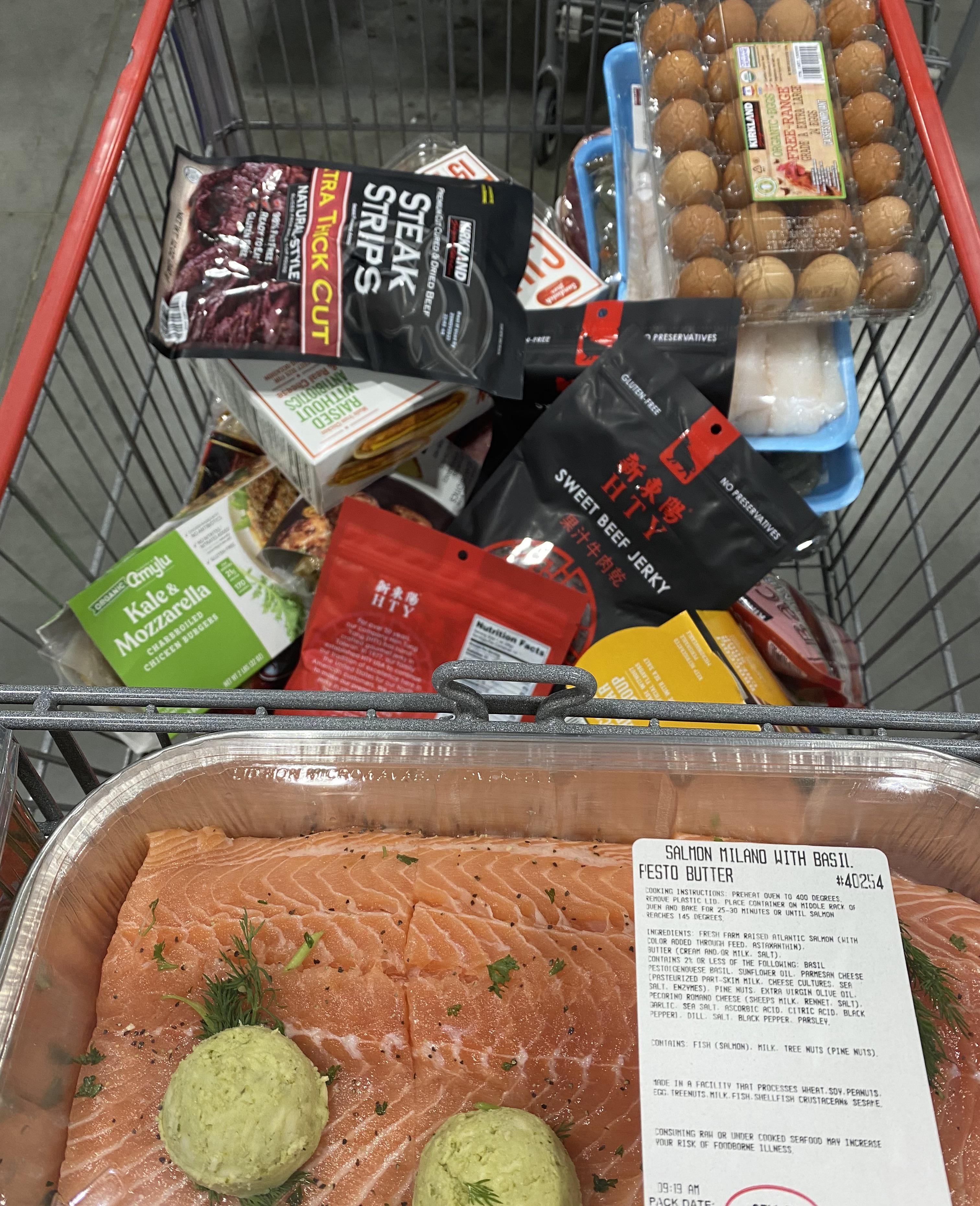 We love the salmon. Easy to cook Costco