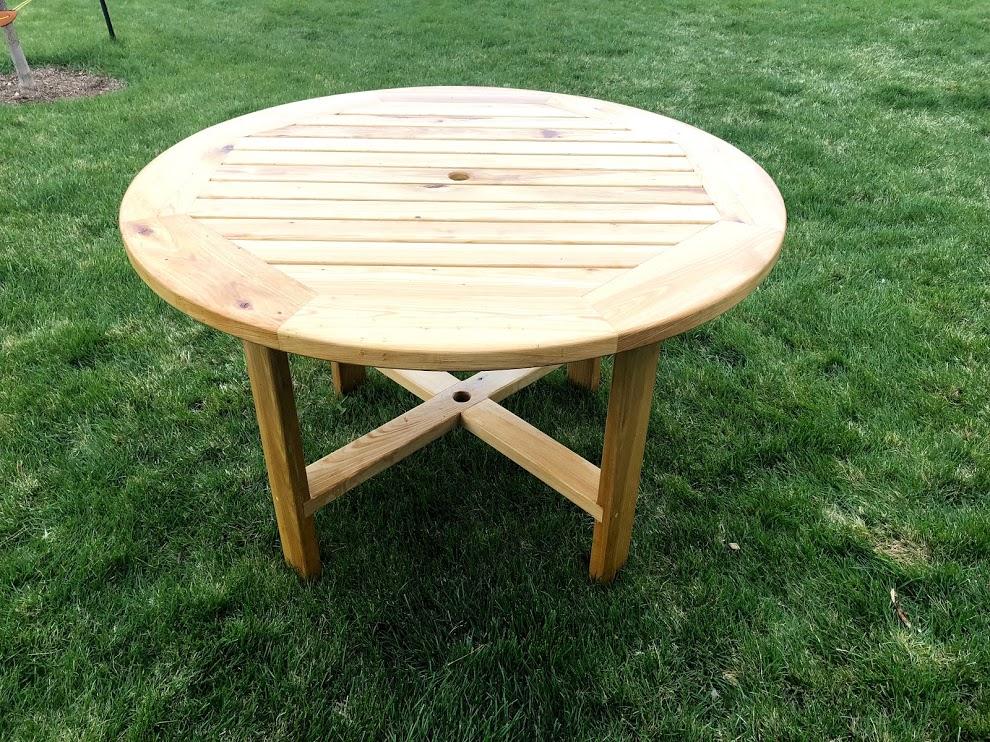 First attempt at outdoor furniture. This is made with cypress and