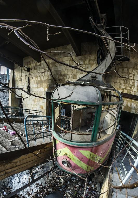Yerevan cable car (Armenia). Built in 1967 closed in 2004 after an