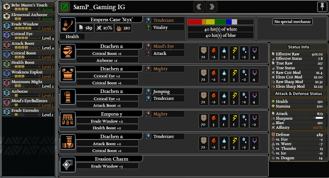 My favorite IG set. Used to solo every AT Elder and Behemoth, a good balance of damage and