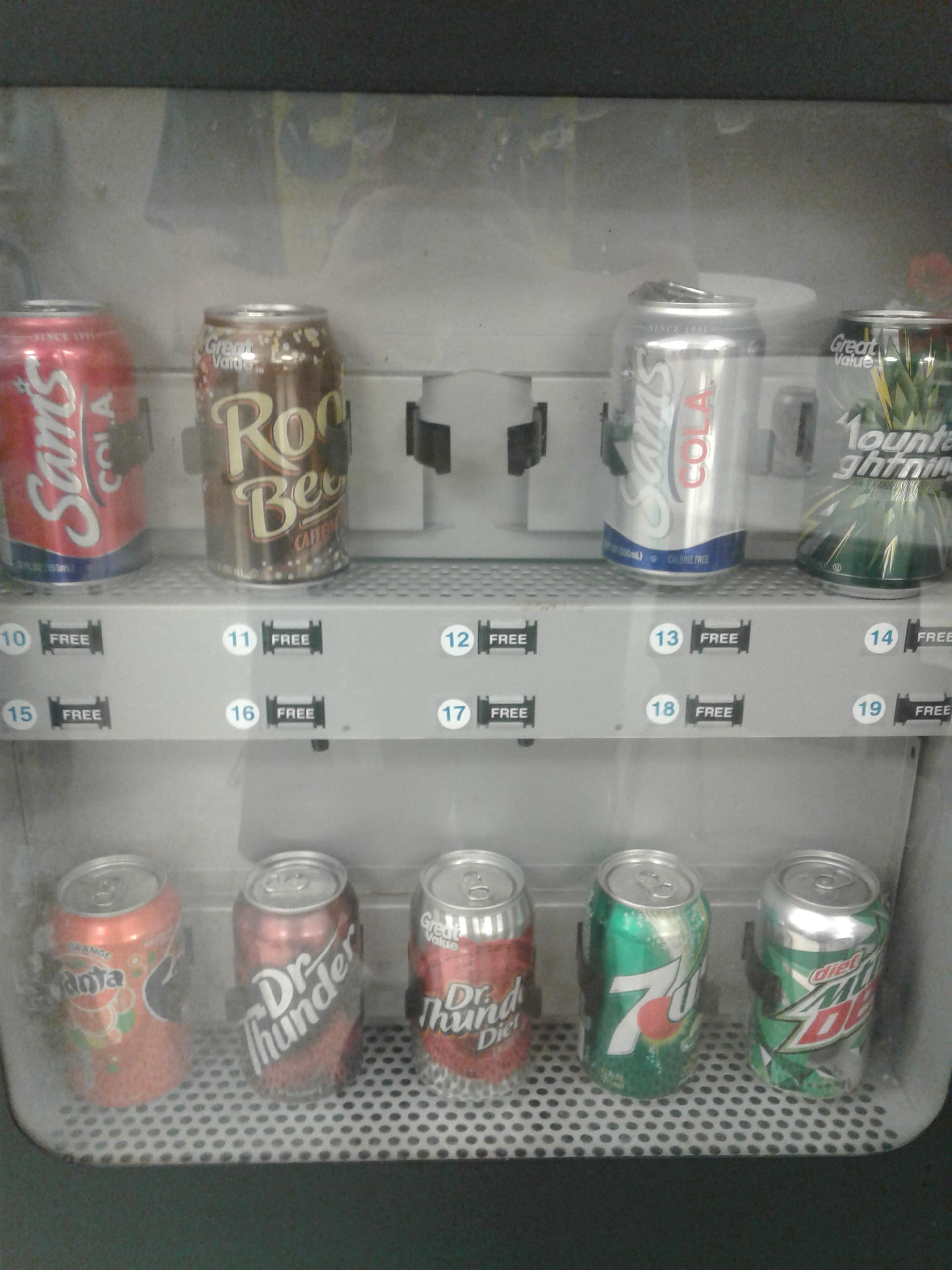 This vending machine has some of the best off brand sodas r