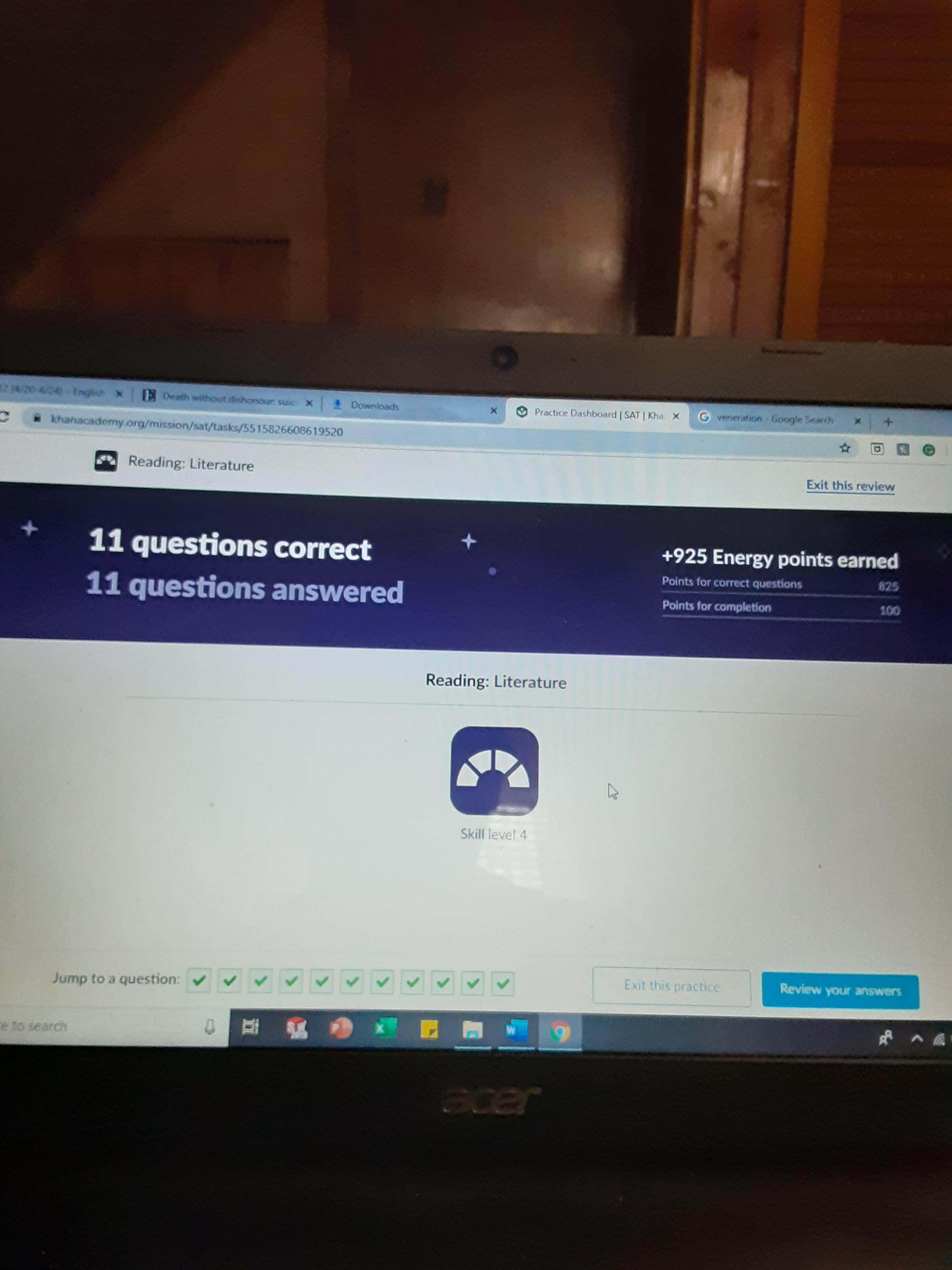 I think I'm making progress for 1 reading passage a day can really