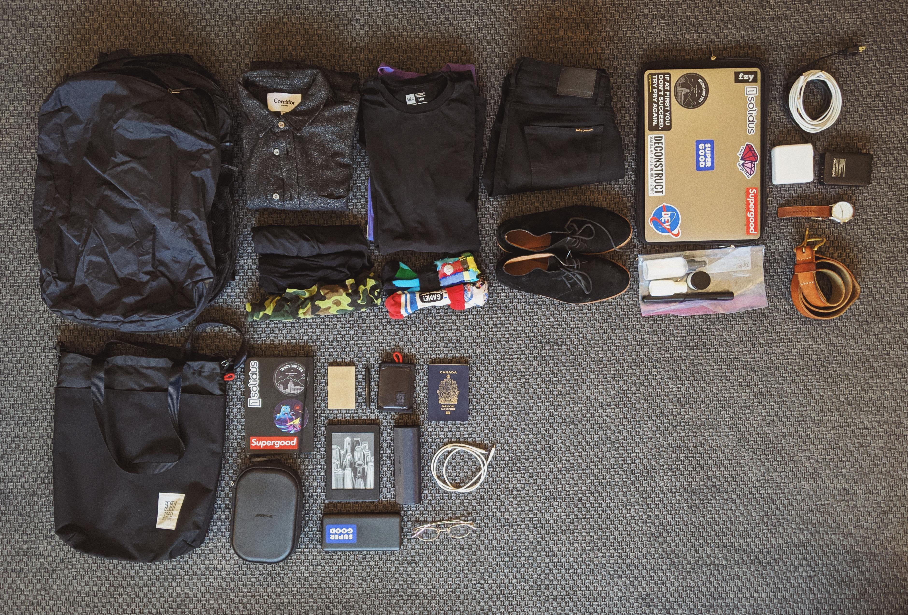 Easing into the One Bag life for my first trip with a new pack! r/onebag