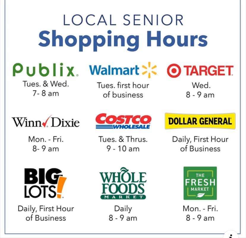 Senior Shopping hours please share r/coolguides