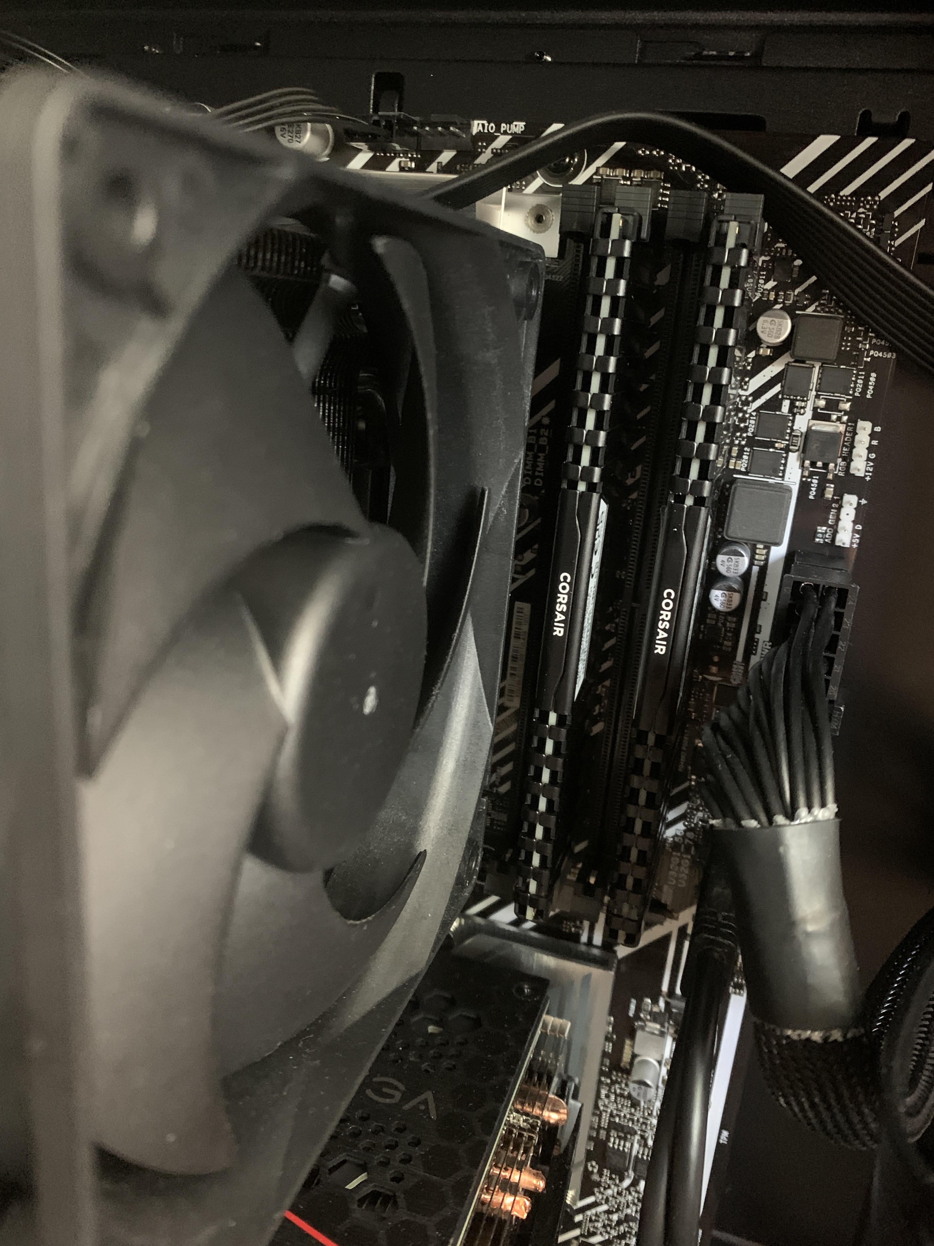 Want to add more ram, but cooler master CPU fan gets in the way of the