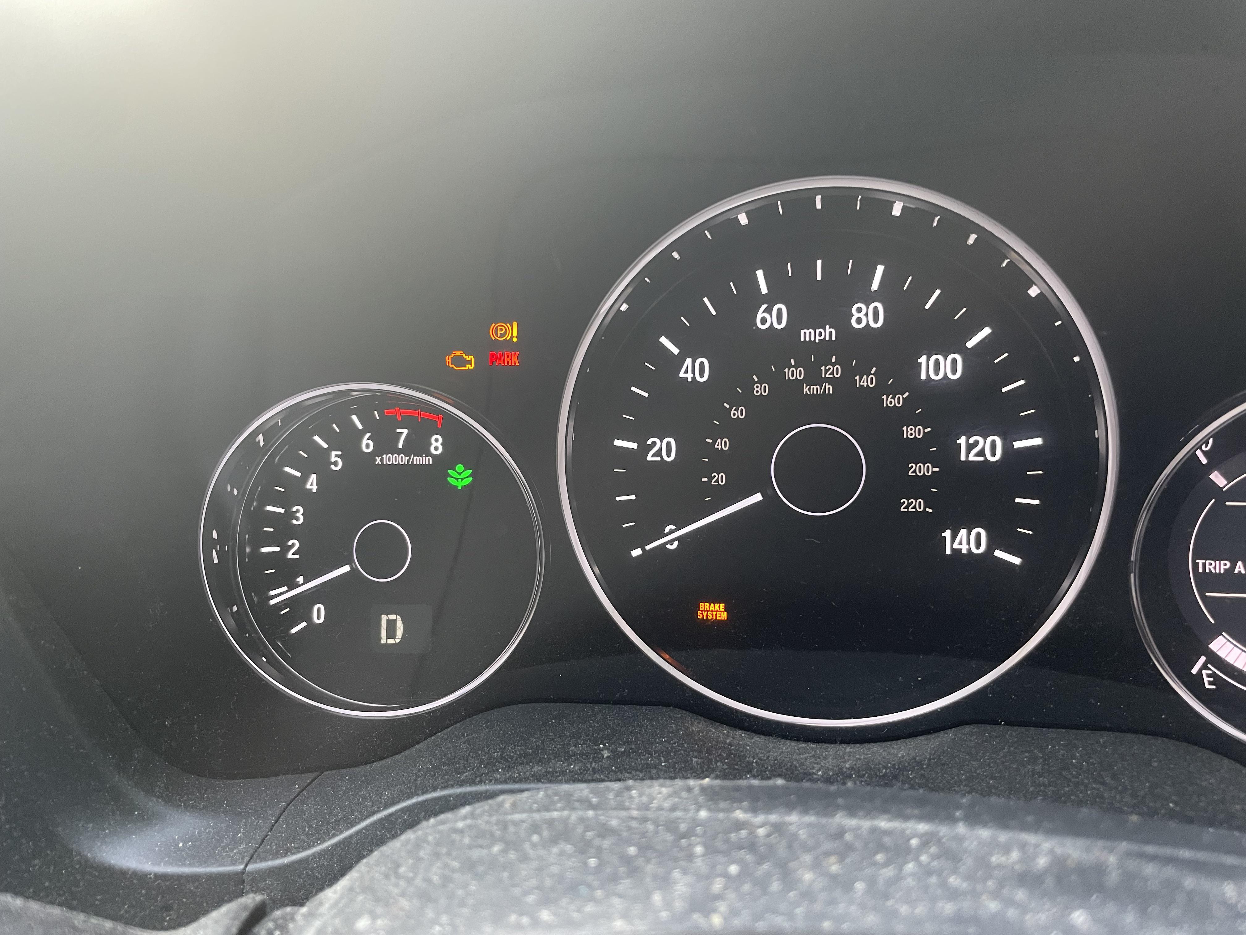 Anyone get parking brake lights like this? Car drives and brakes just