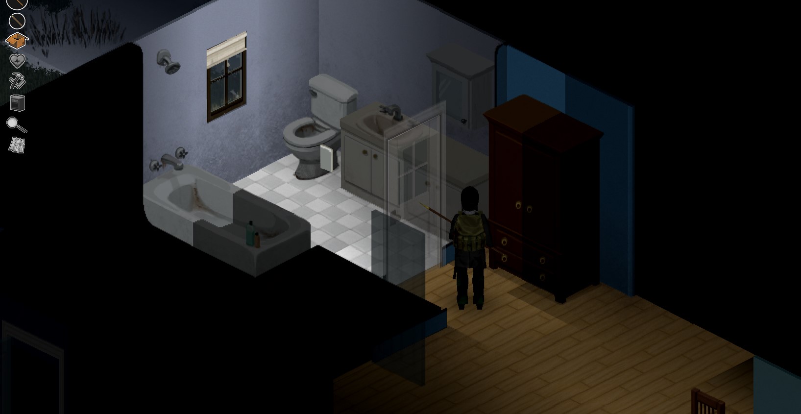 These people have windows on the bathroom door. No wonder they didn't