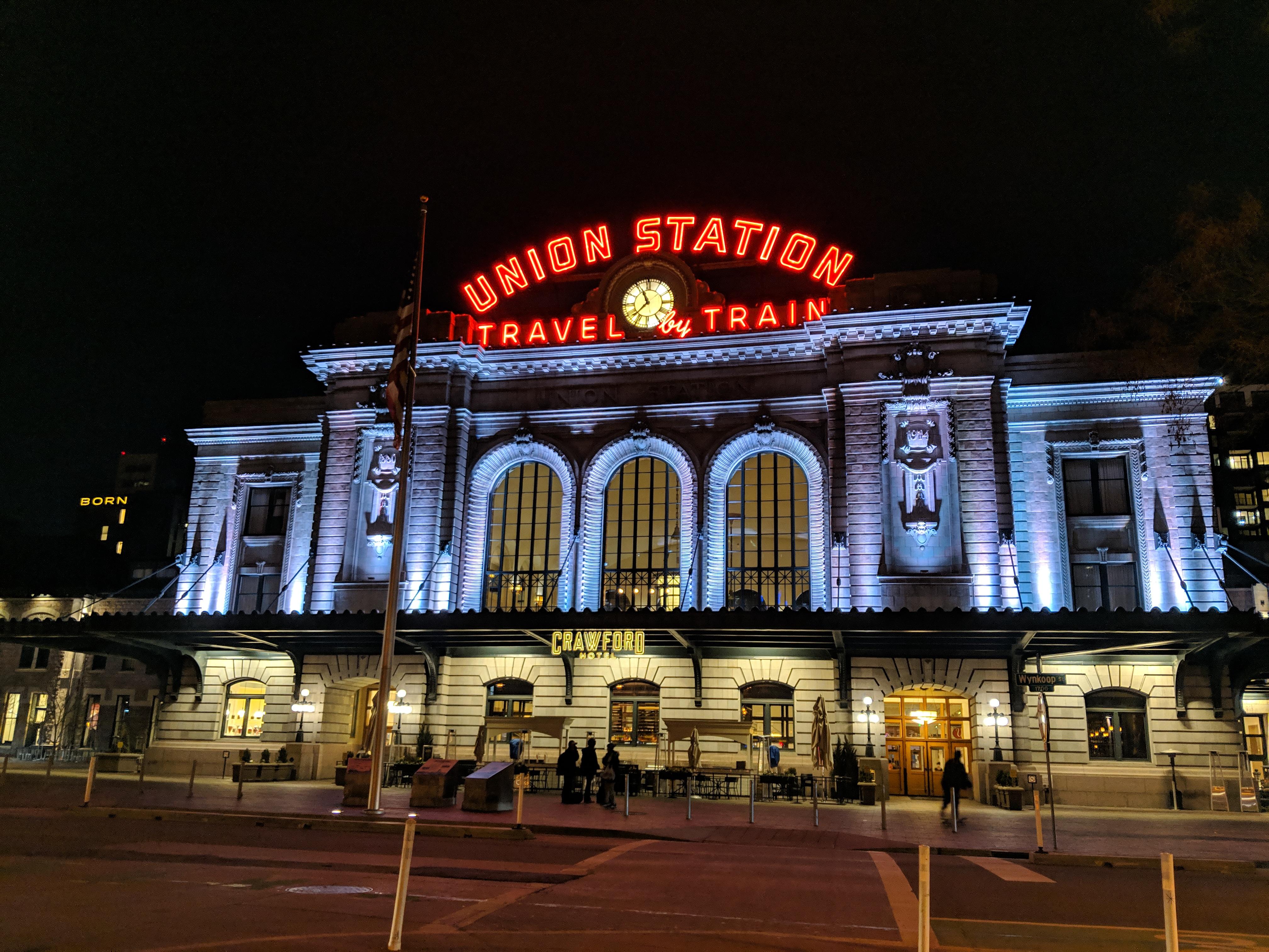 Denver Union Station. Opened in 1881 and still acts as a travel and