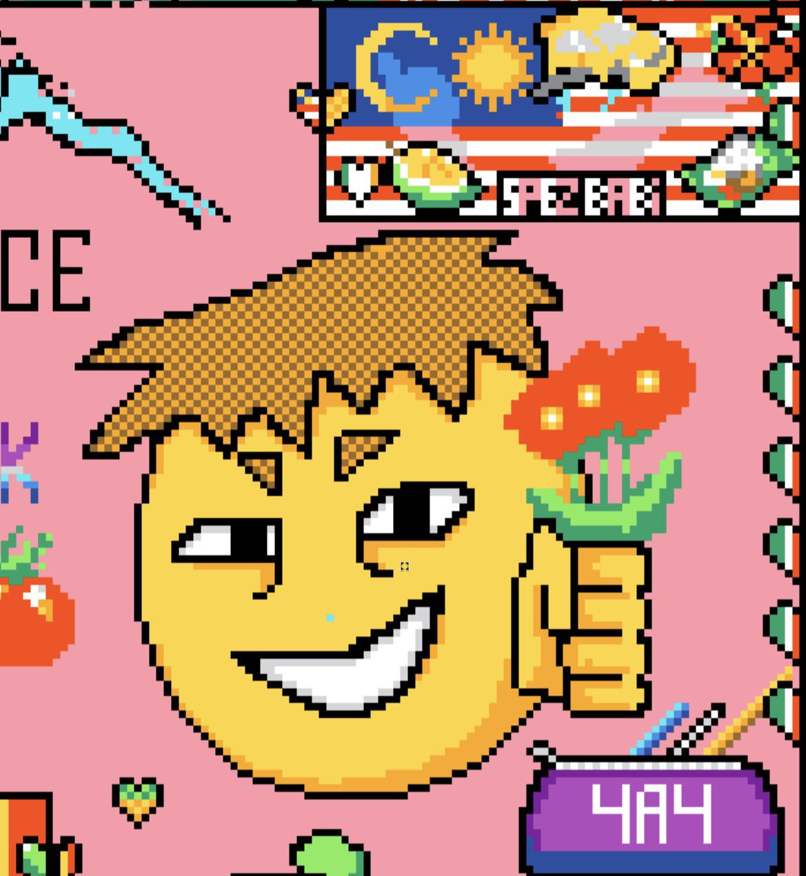 Can make this guy have a gun instead of flowers r/place