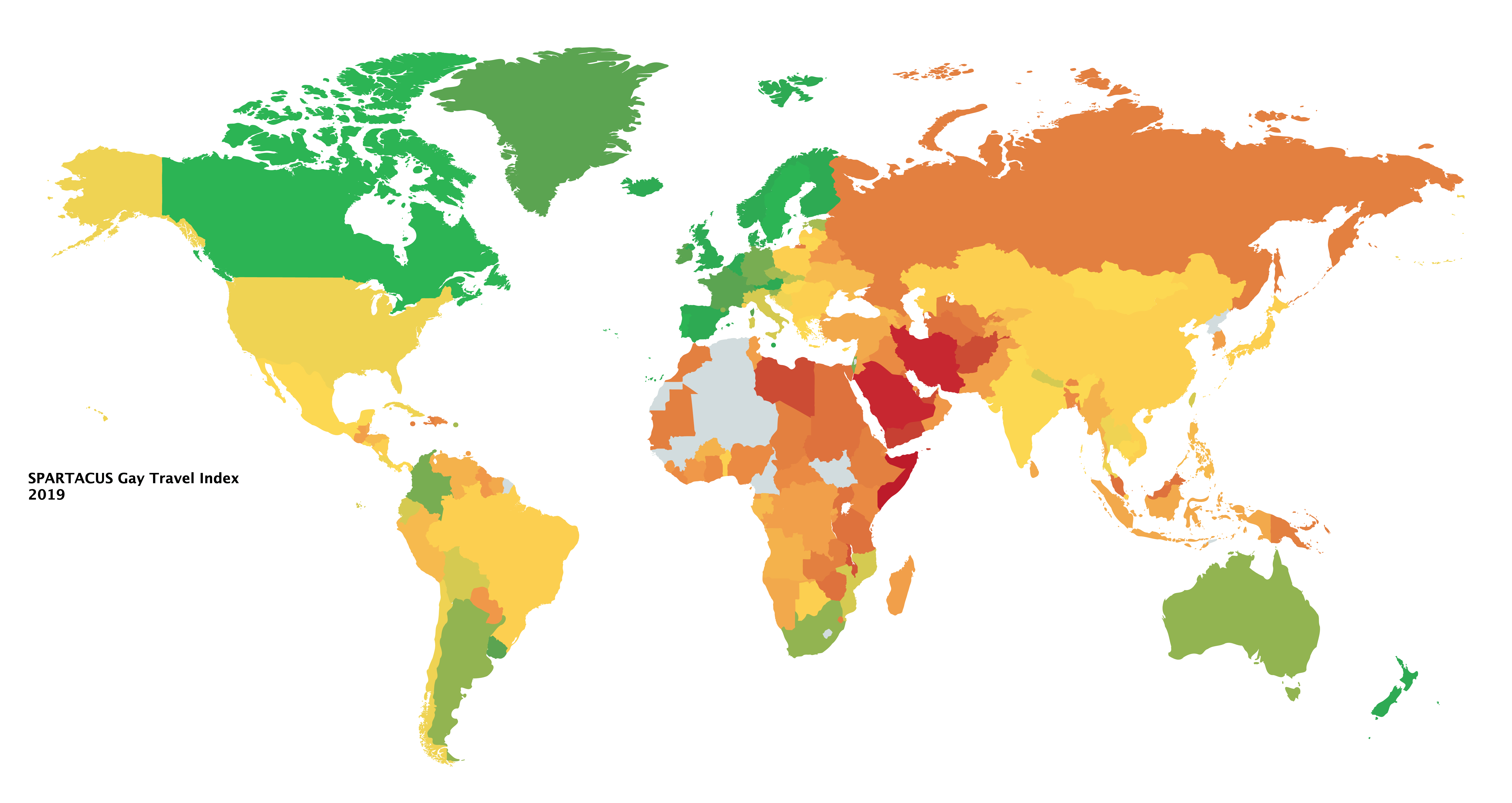 Best and Worst Places to Live and Travel for LGBT r/MapPorn