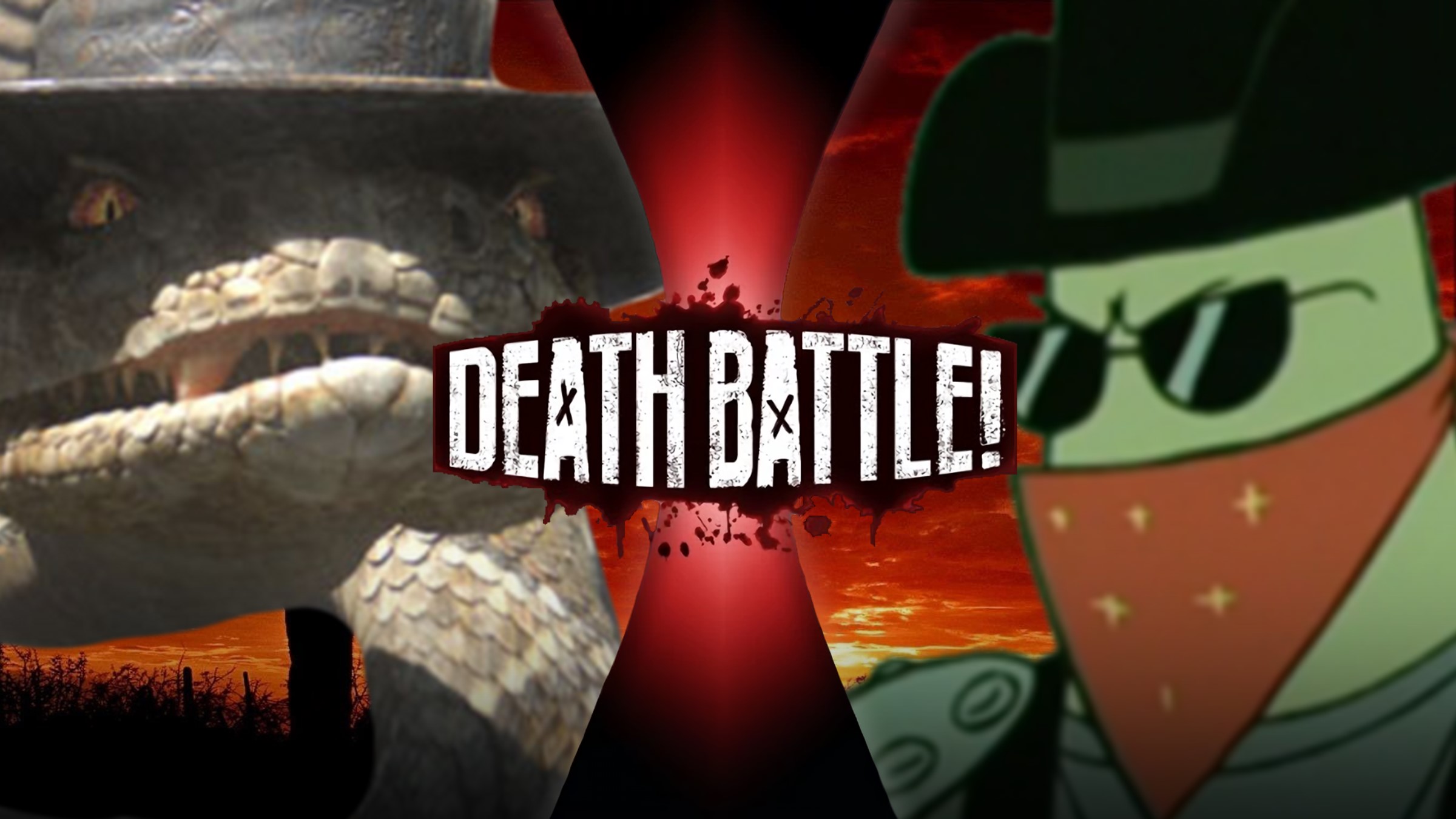 Rattlesnake Jake VS Dennis (Rango VS SpongeBob SquarePants