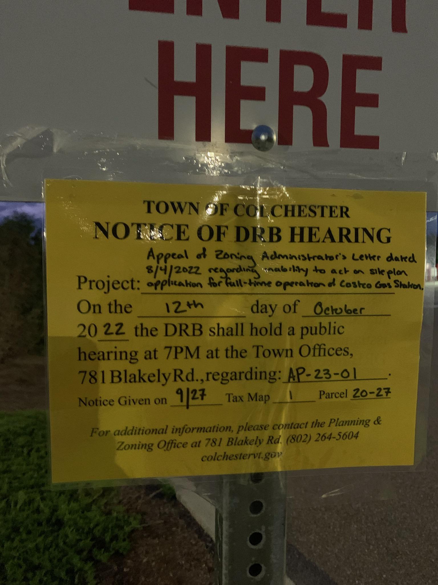 A hearing coming soon on Costco gas station opening full time r/vermont