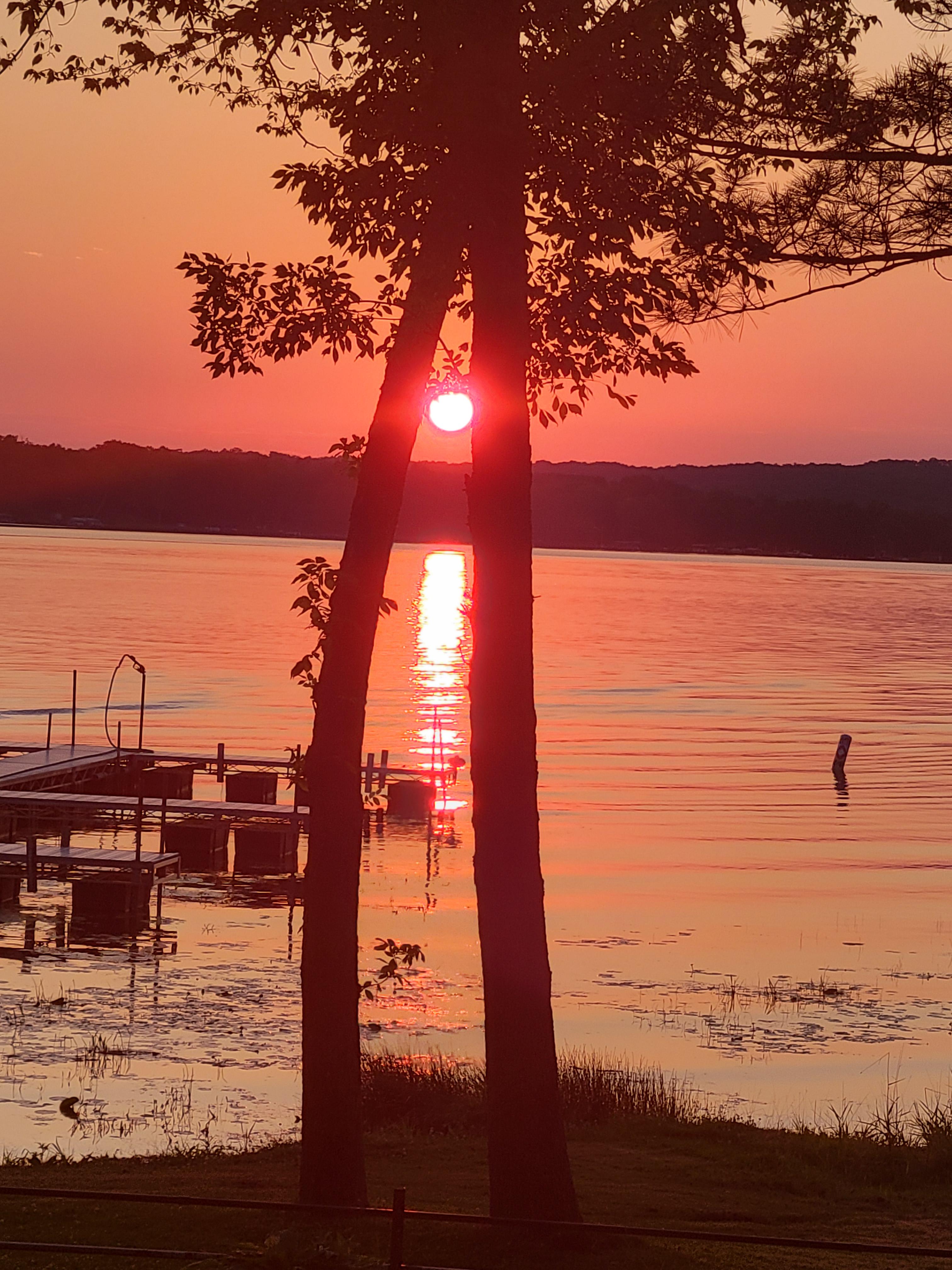 Sunset July 1st, 2021 Wilkin's Bar & Resort on Bone Lake, Luck, WI r