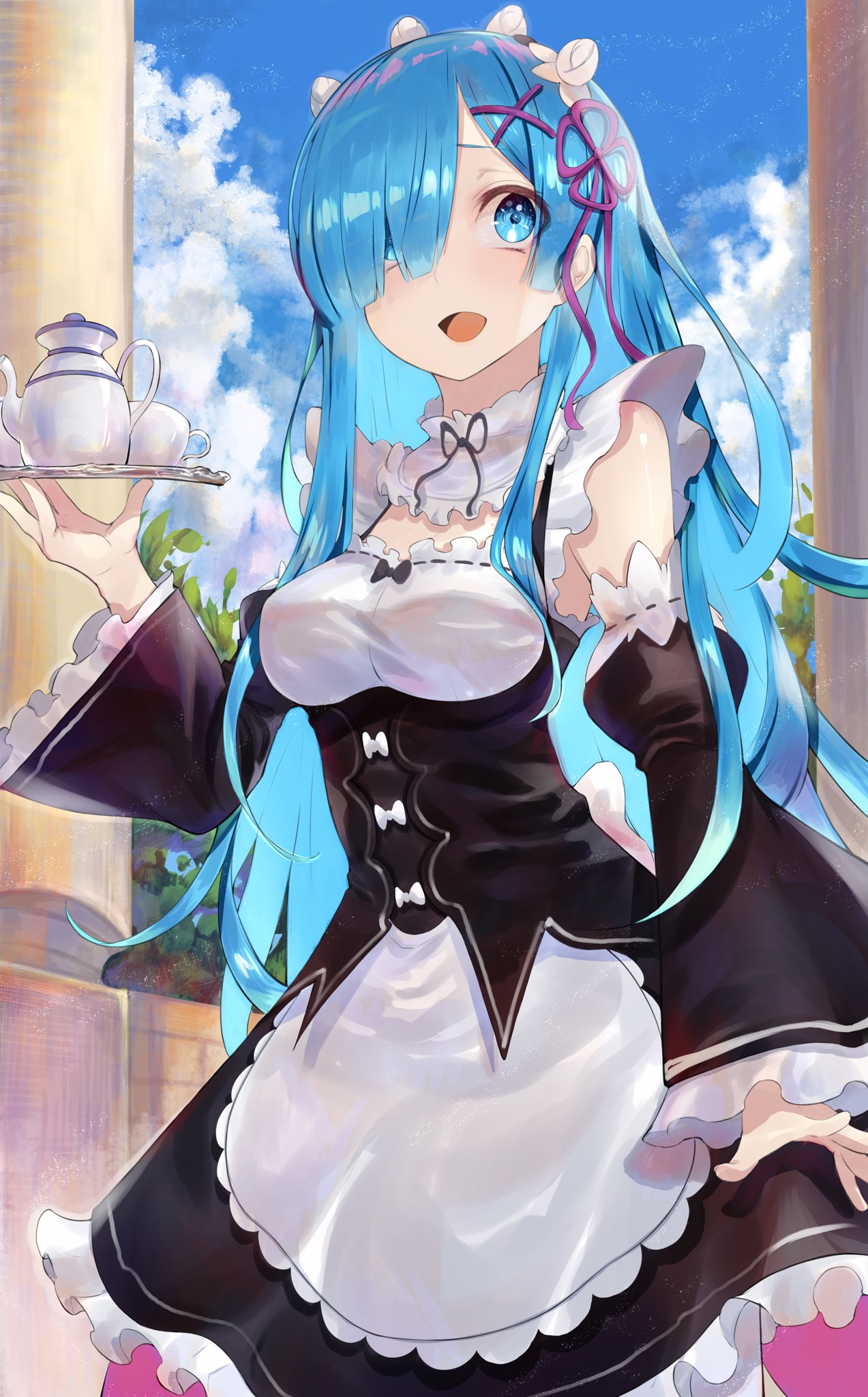 [Media] Long hair Rem byR14135054 r/Re_Zero