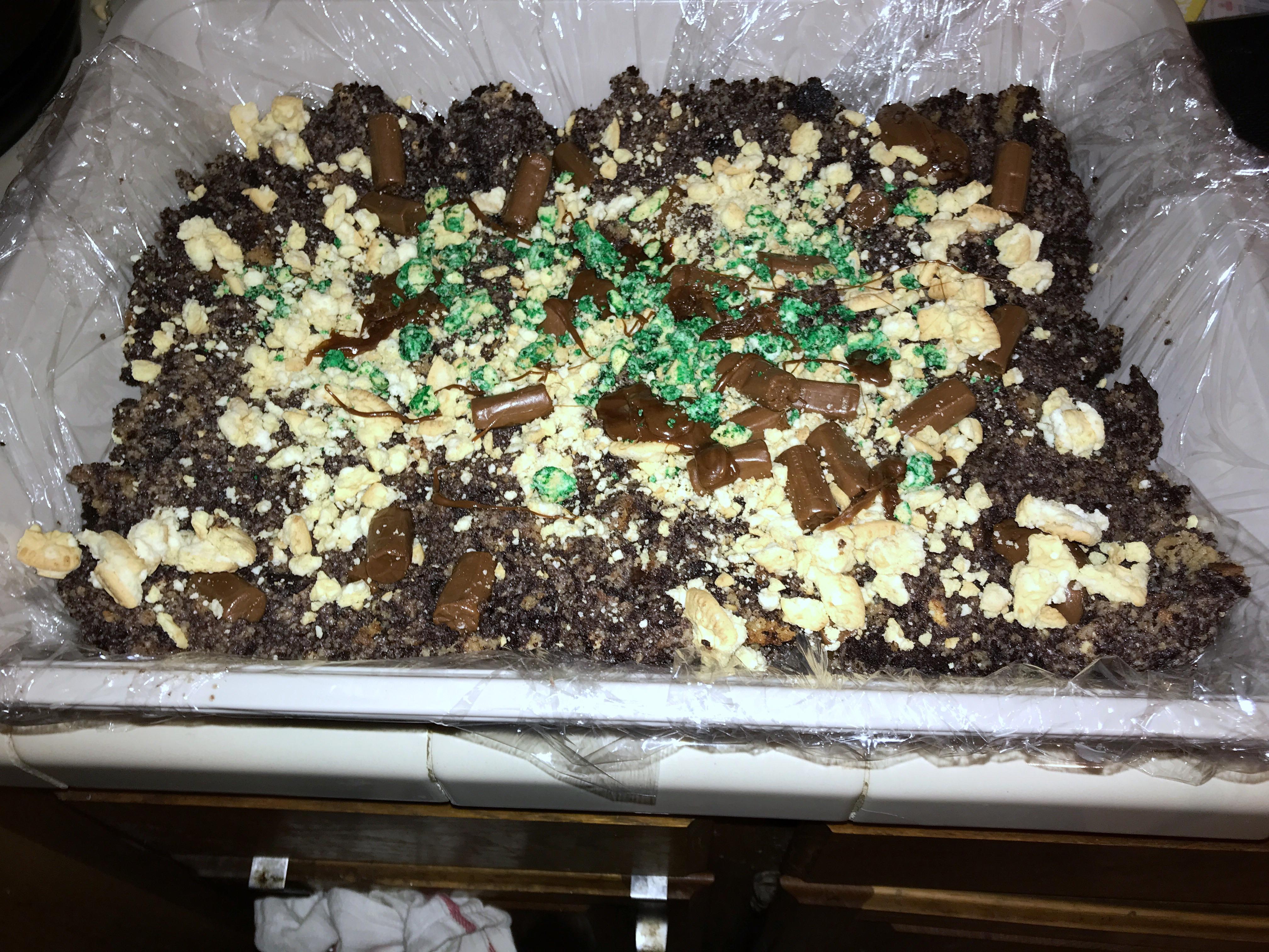 My wife wanted her birthday cake to remind her of her pets. I present