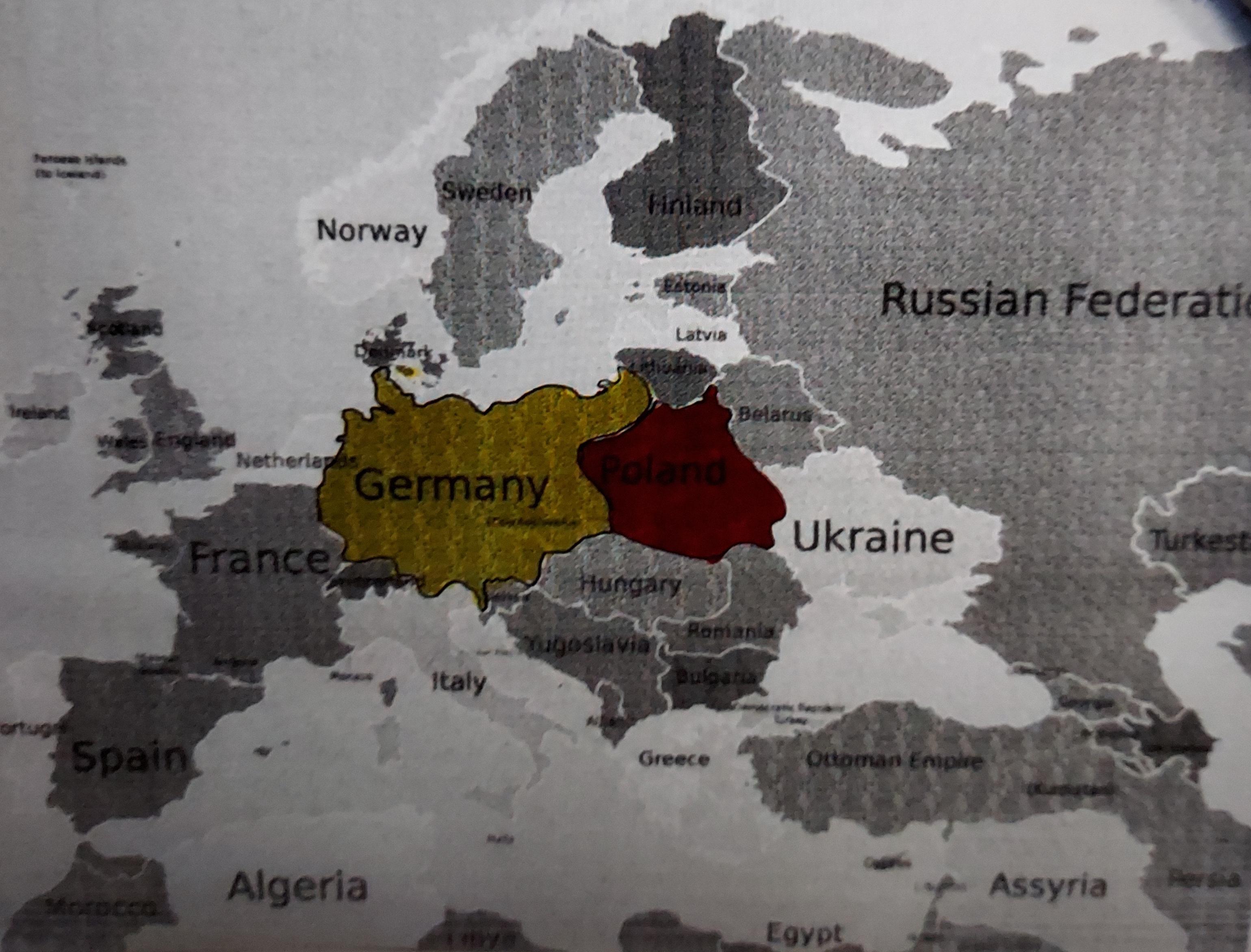 A supposedly modern map, Yugoslavia, ottoman empire, Germany, poland