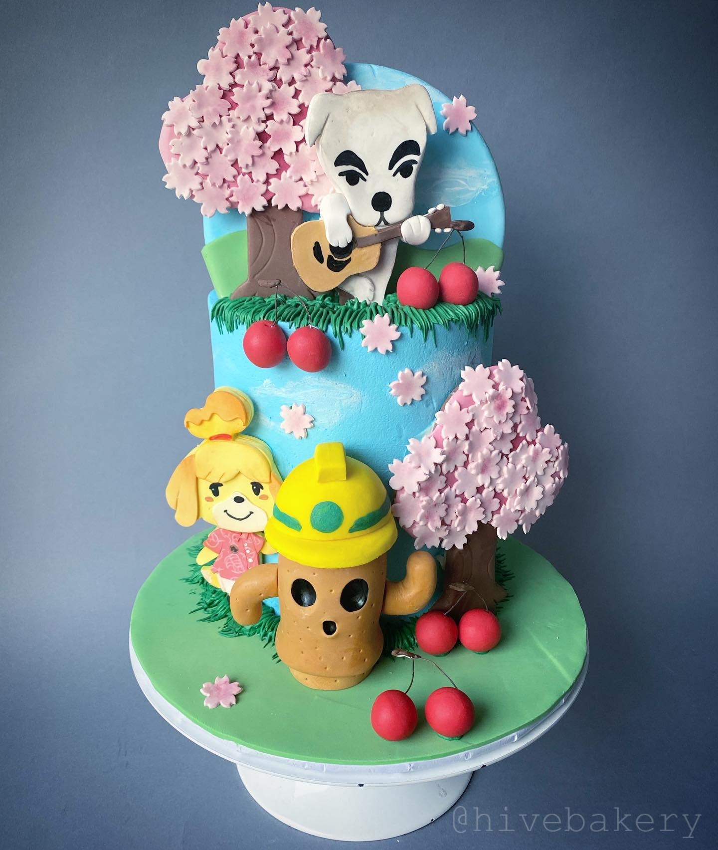 Making this Animal Crossing cake was the highlight of my week!! r