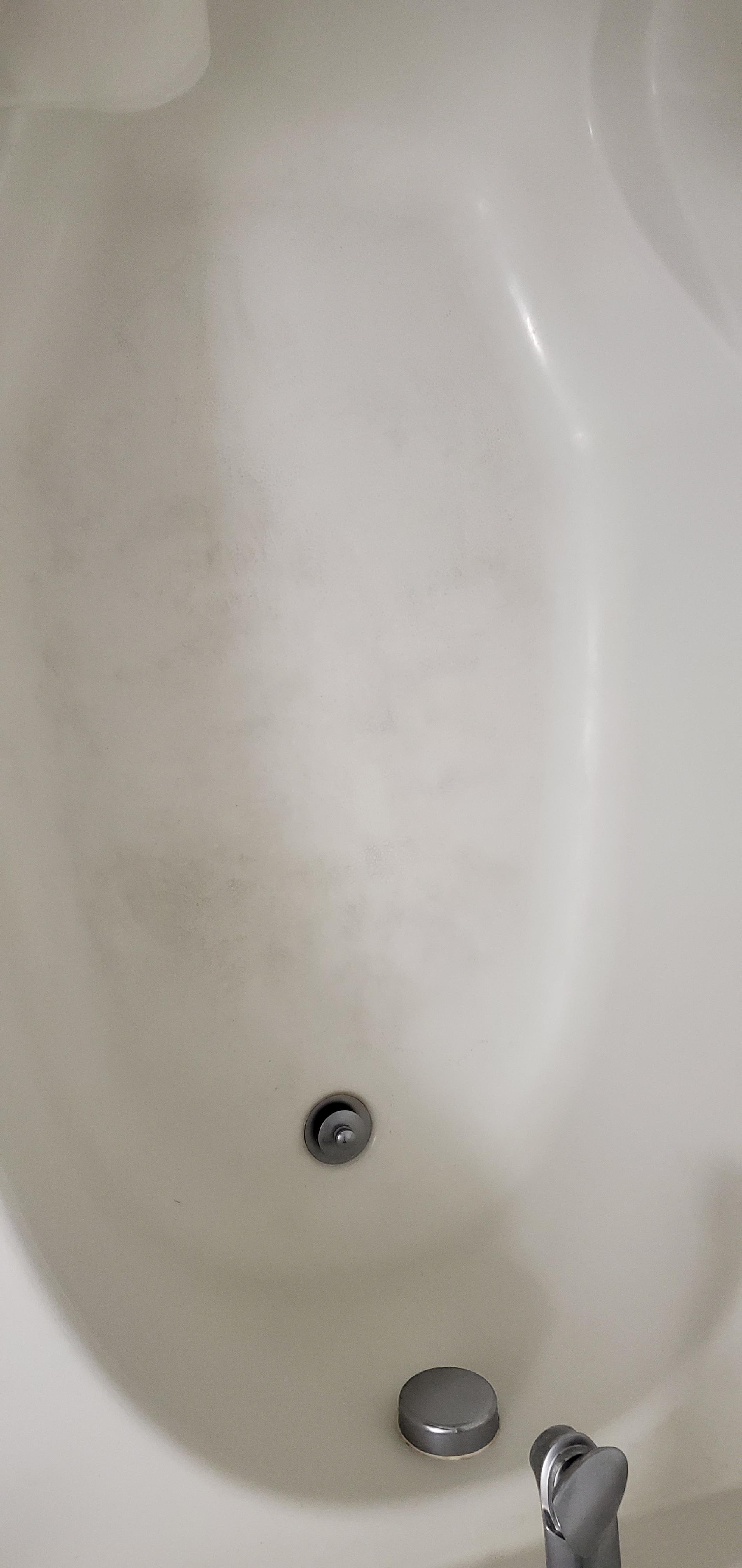I'm the same guy with black spots on my bath tub. Just wanted to make