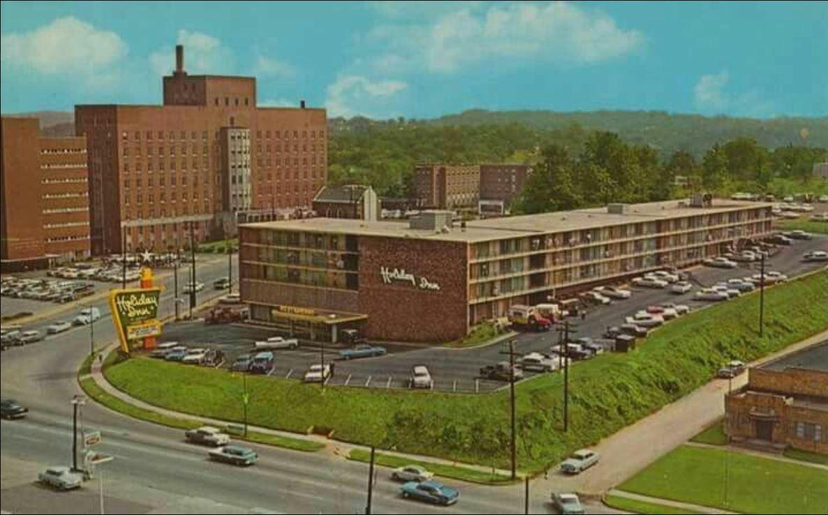 Blount Hospital and Holiday Inn (Chapman Hwy) 1950s r/Knoxville