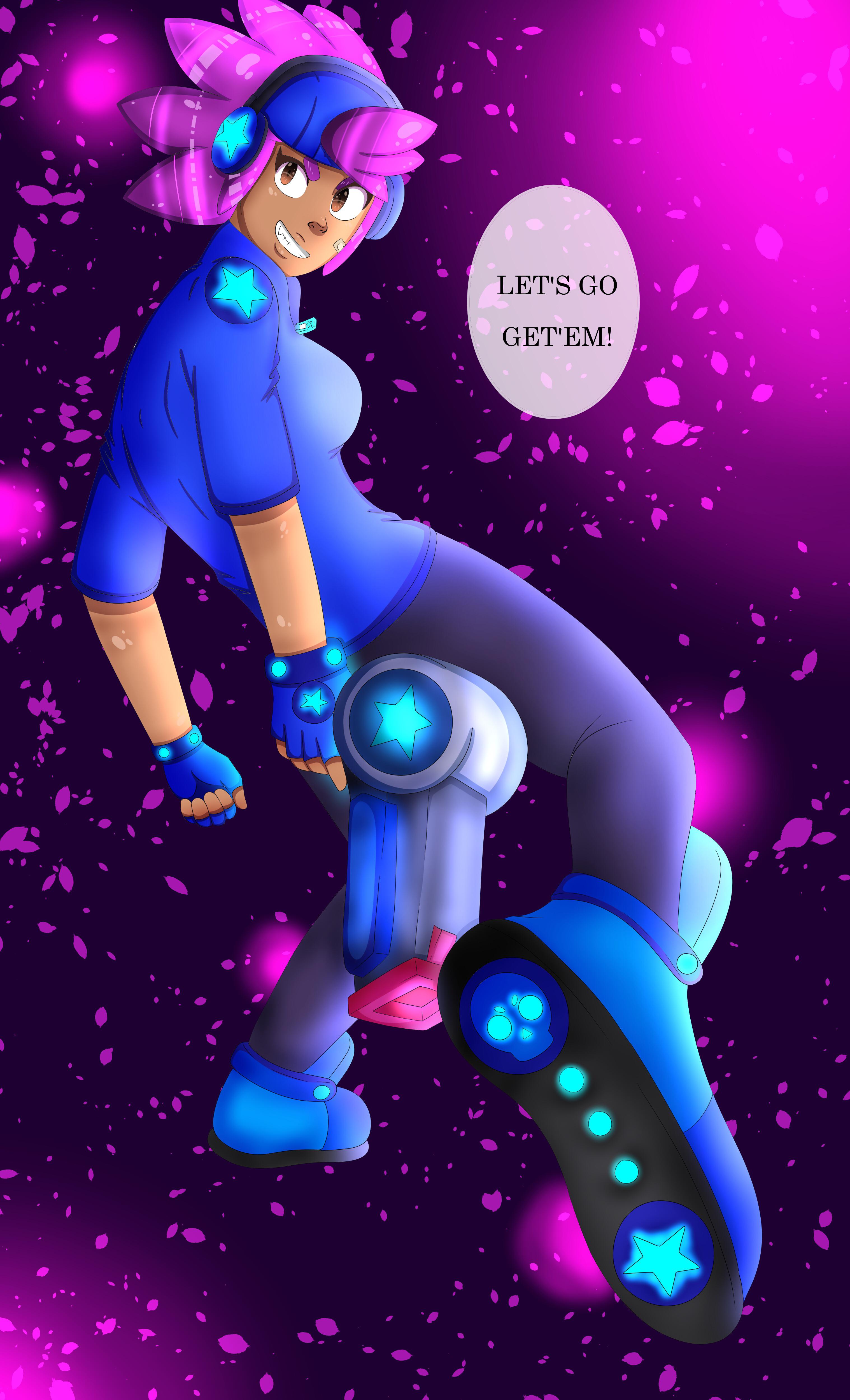 Let’s Go Get’em! Shelly Brawl Stars Fanart Brawlstars