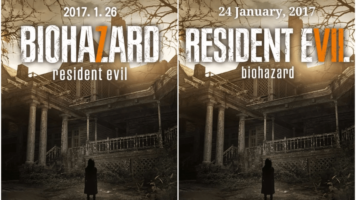 The Japanese and EU/U.S boxarts of Resident Evil Biohazard still have