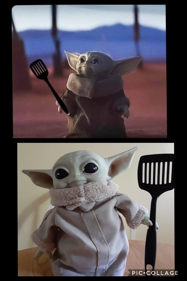 Baby with his spatchy spatch meme vs reality r/BabyYoda
