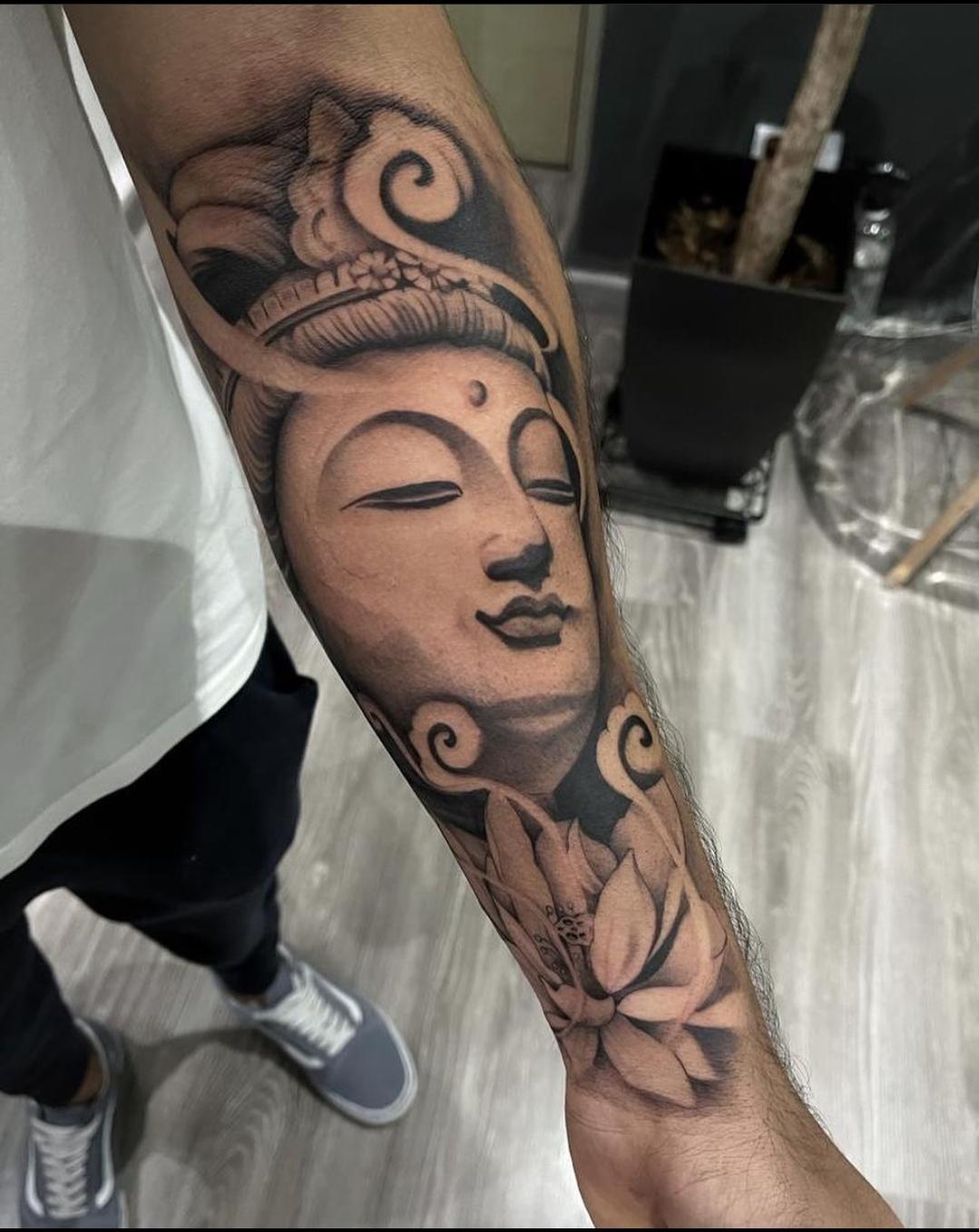 I have this budha tattooed.on my inner forearm, looking for something