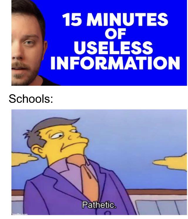 school is useless r/meme