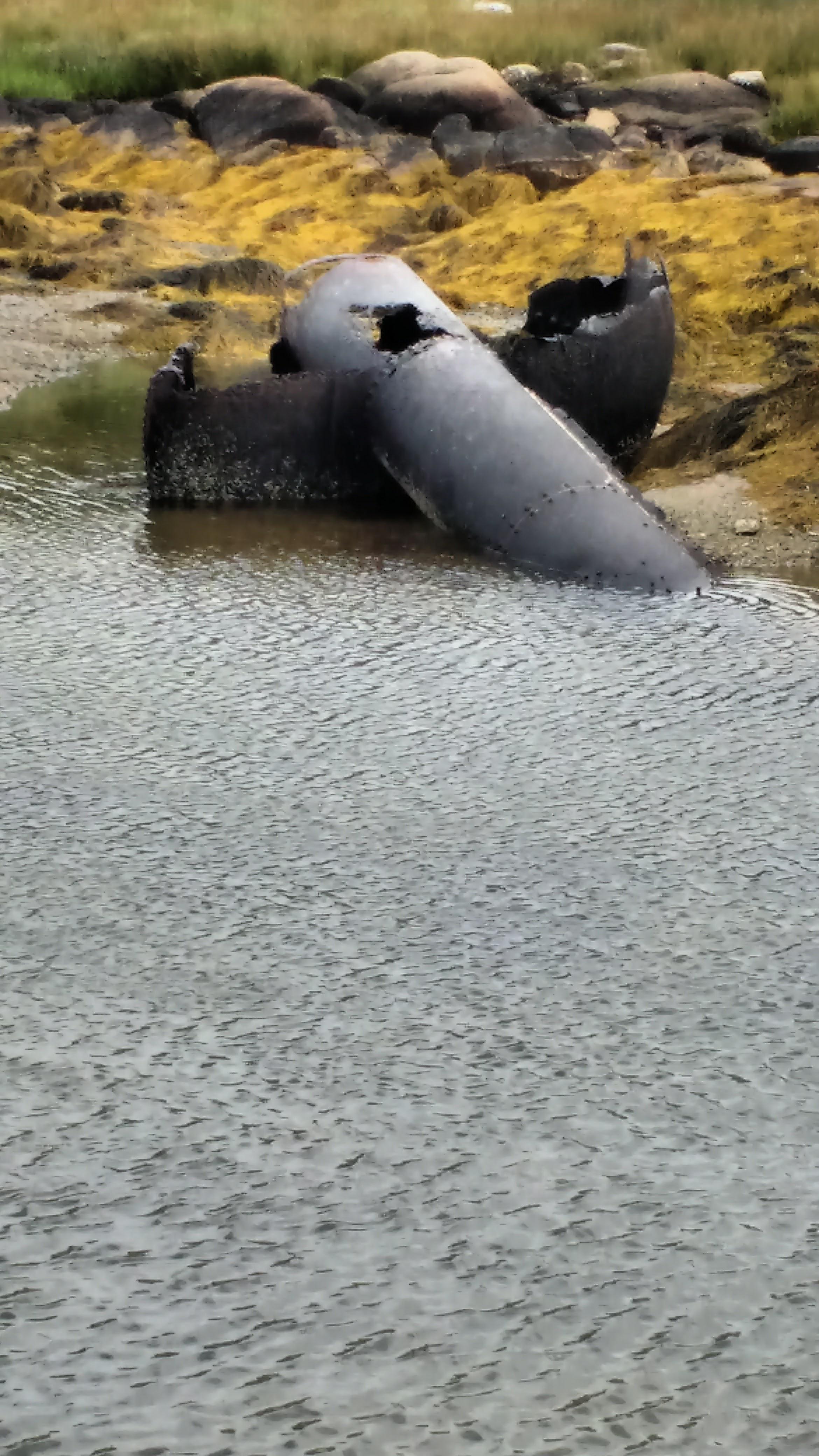 I saw this in Peggy's Cove, Nova Scottia, Canade in 2016. No one knew