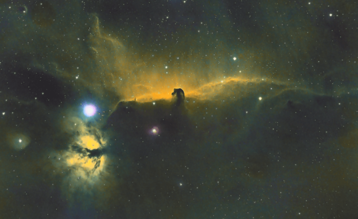 Horsehead Nebula in SHO (Hubble) Palette r/astrophotography