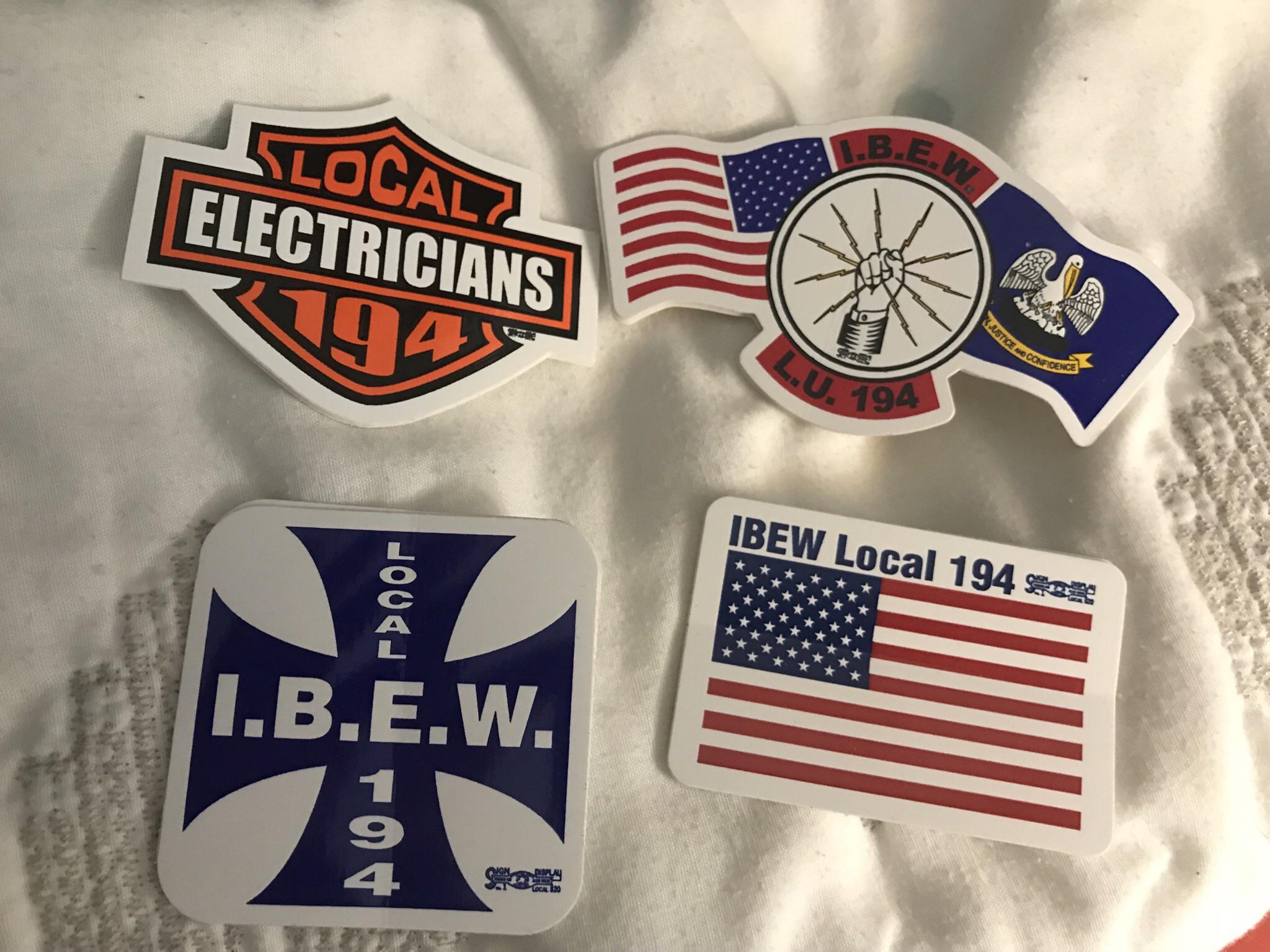 Some of our stickers r/IBEW