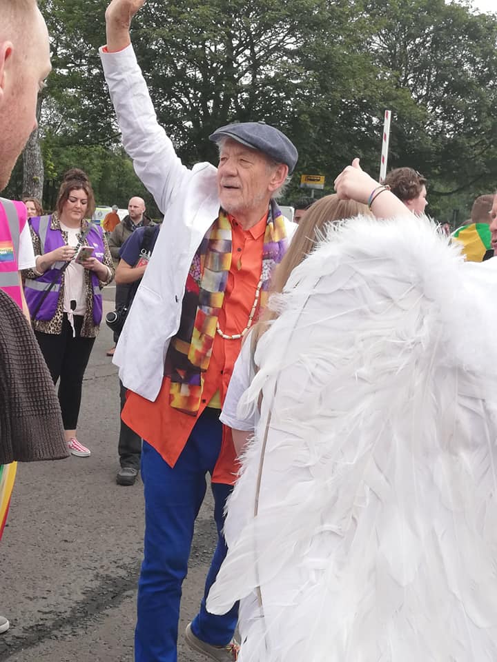 This legend Sir Ian McKellen was in Perth Pride and he lead the parade