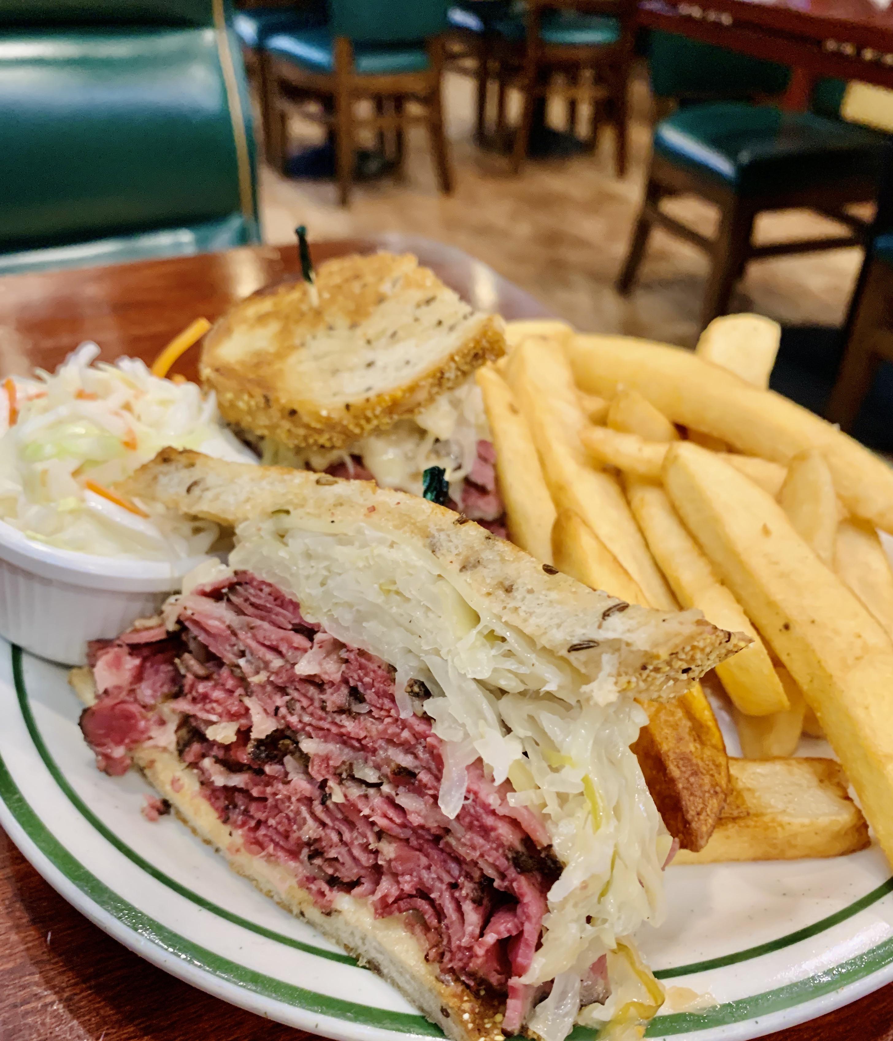 [I ate] a Black Pastrami Reuben with rye r/food