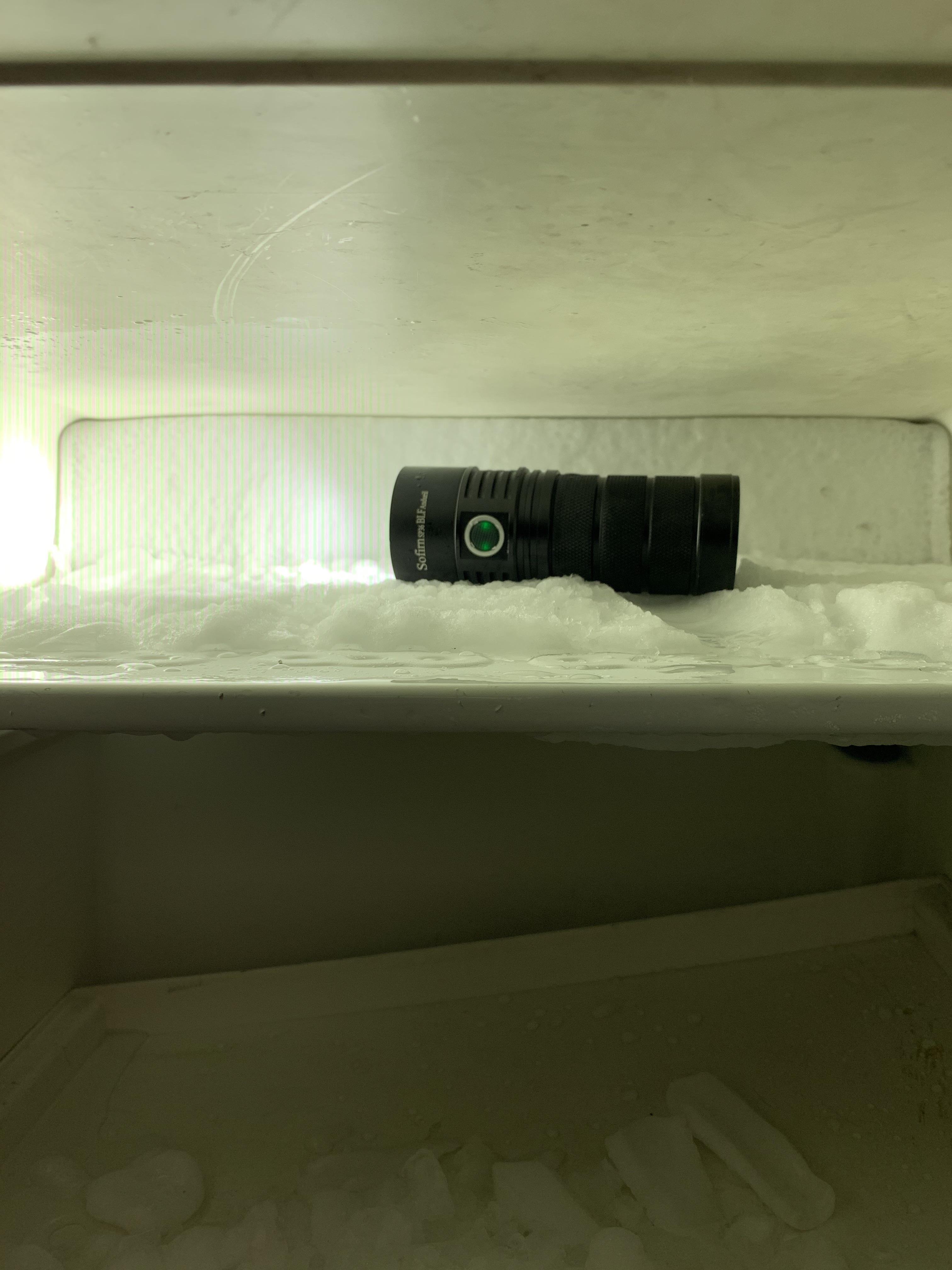 Also works well to defrost a mini fridge r/flashlight